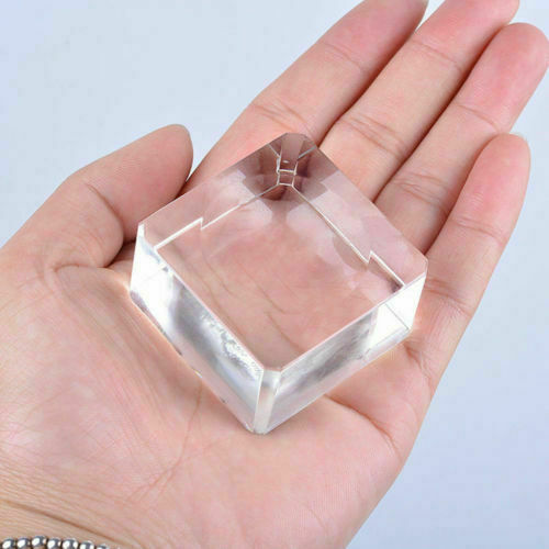 10PCS Glass Sphere Square Dimple Blocks Crystal Ball Display Base Stand Holder