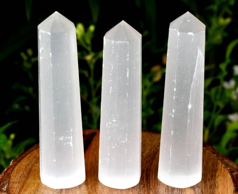 2025HOT! Natural Selenite Wand Crystal Point Stone Quartz Home Decor Gift