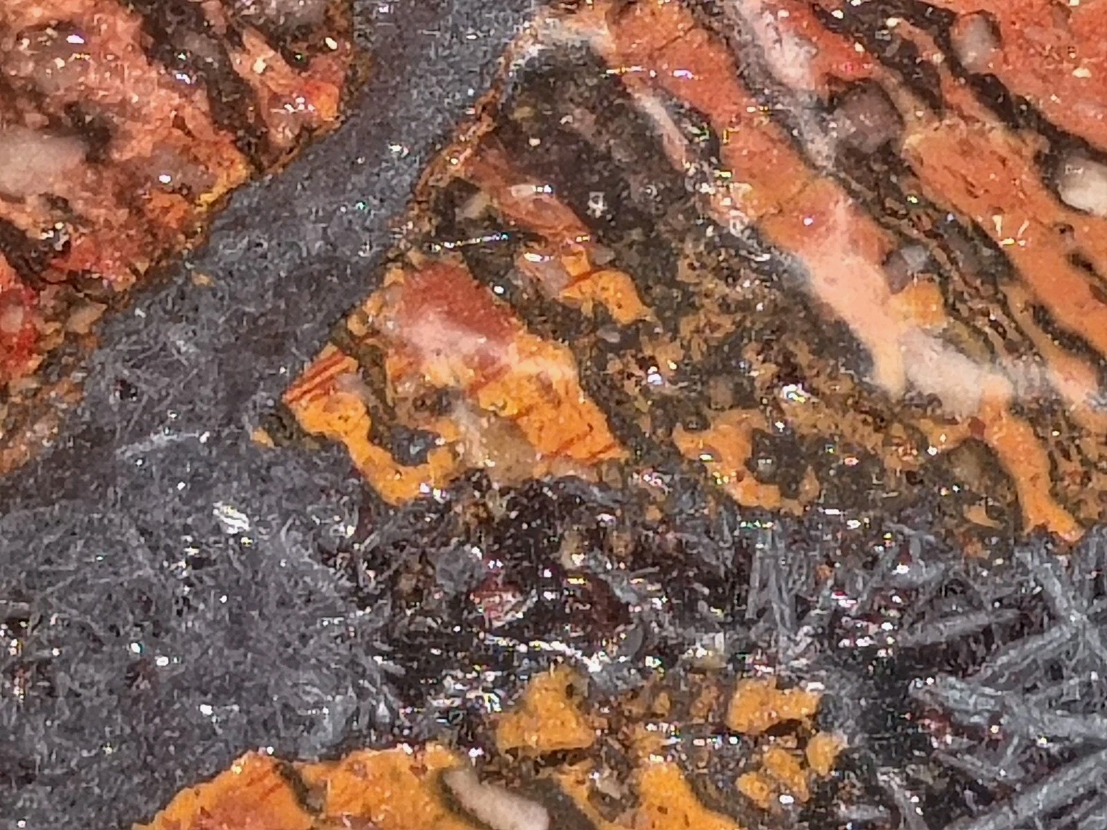 Shepard’s Fire Specular Hematite Rhyolite Porphyry 4lb 12.7oz polished Missouri