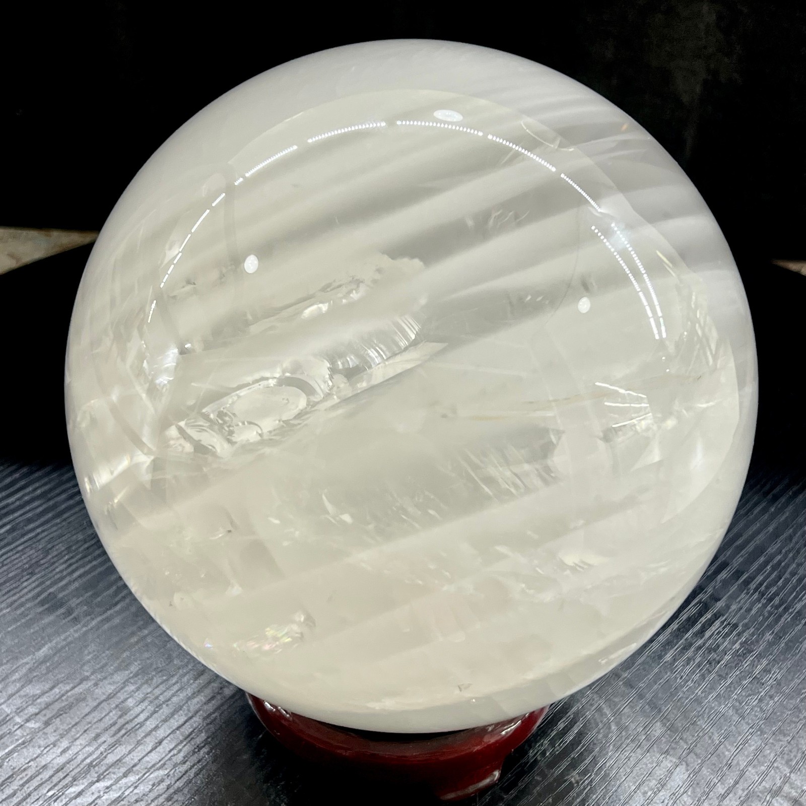 22LB Top Natural Clear Quartz Sphere Crystal Ball Reiki Meditation Gems Gifts