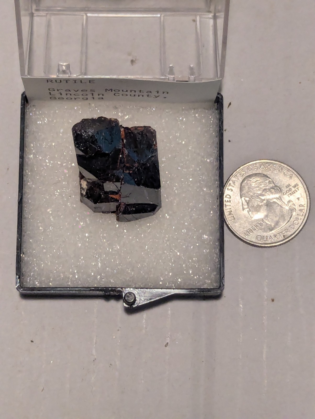 Large Natural Rutile Crystal Graves Mtn GA Georgia