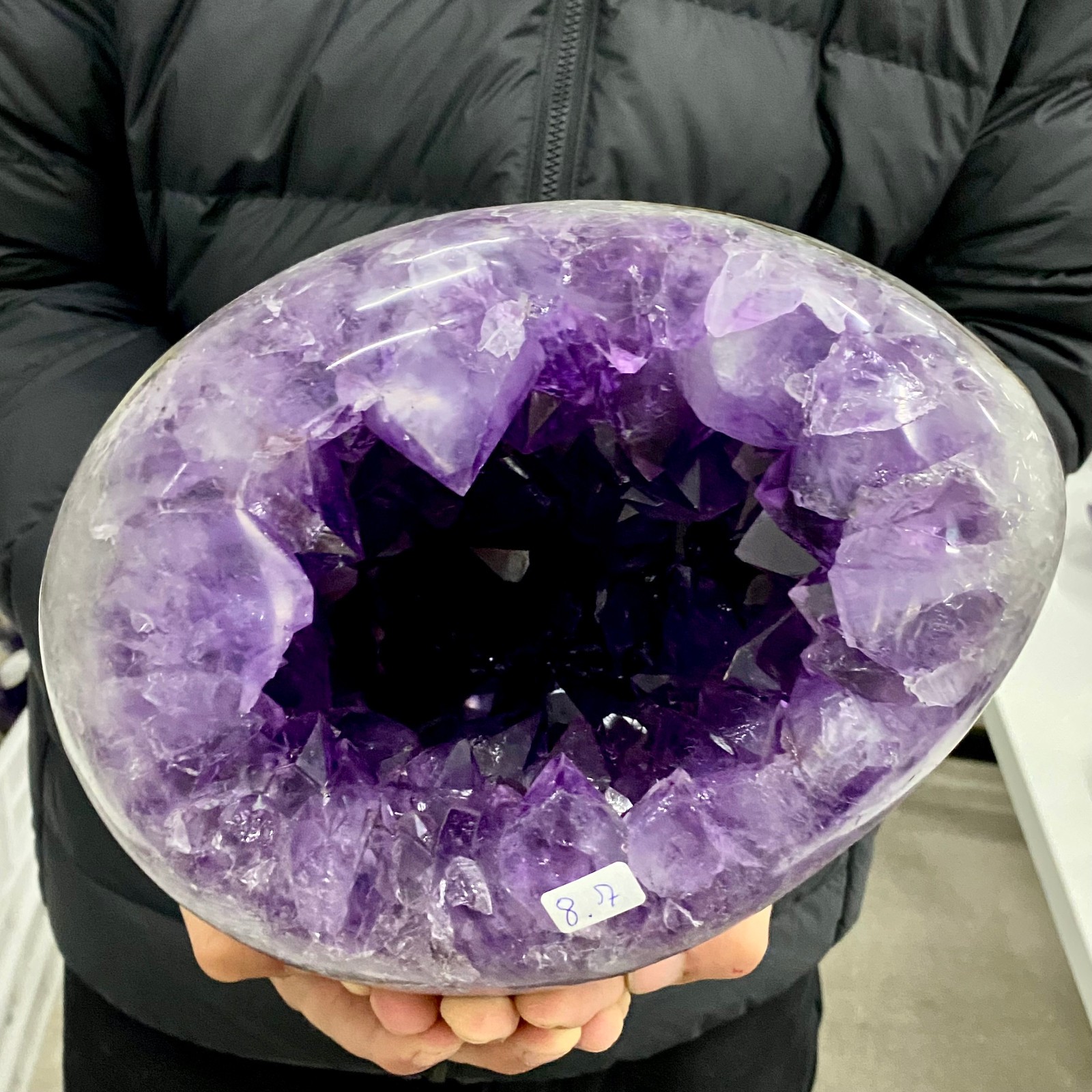 19LB Natural rare amethyst Dinosaur egg Quartz Crystal specimen healing