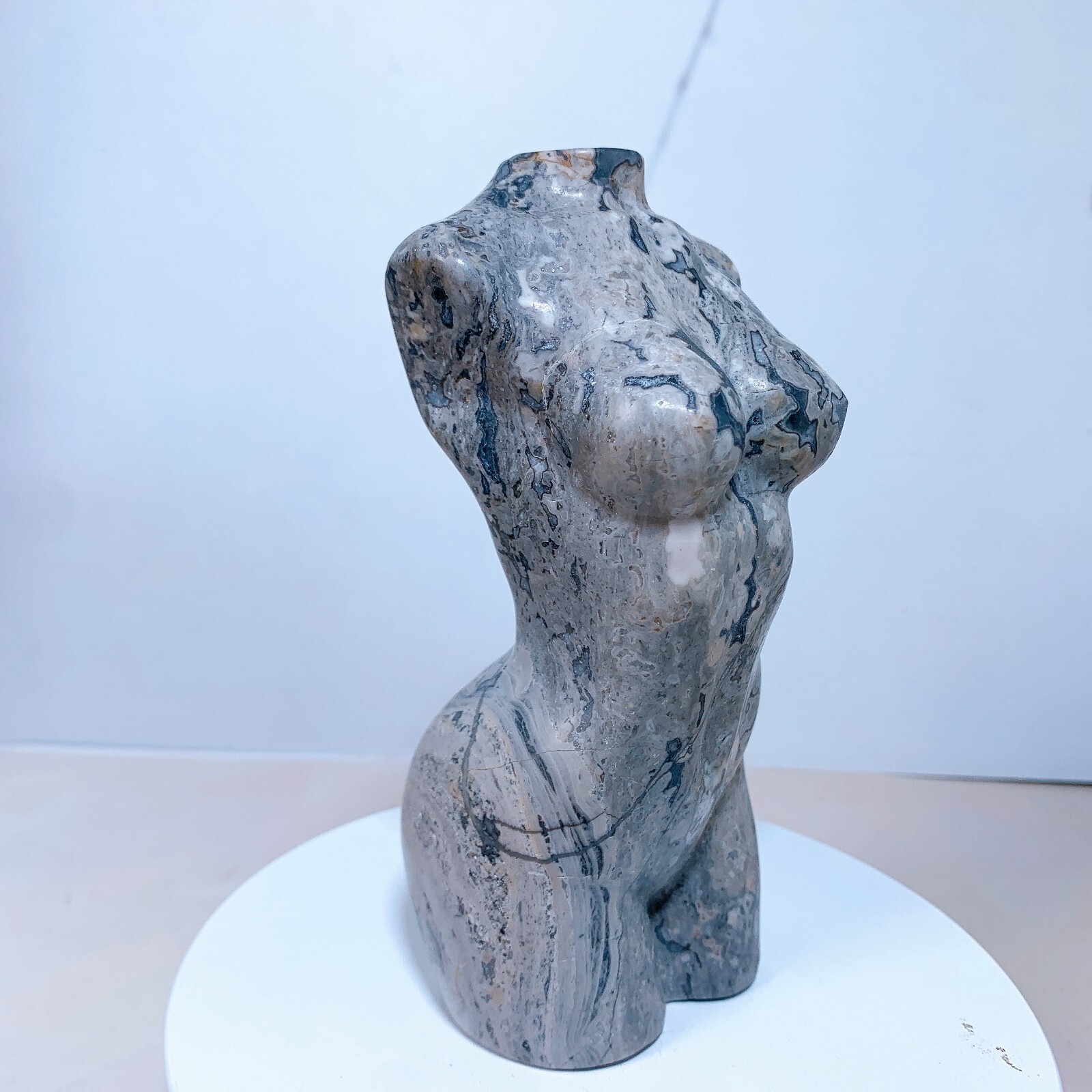 1pc Natural Guohua stone goddess Crystal woman body carving Home decoration