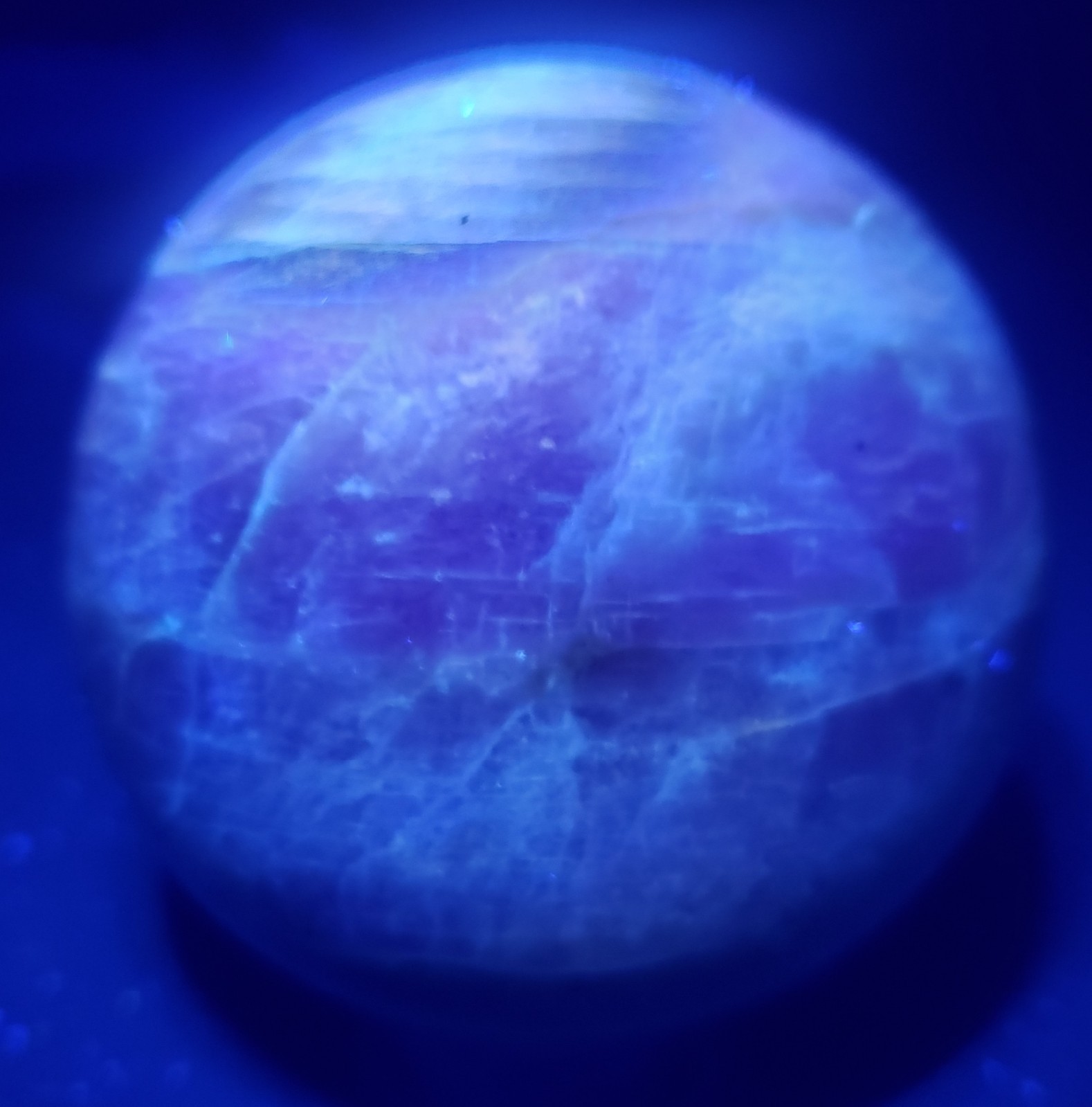 2.9″ Iridescent Black Moonstone Sunstone Sphere, Blue Flash Crystal Orb, 548g