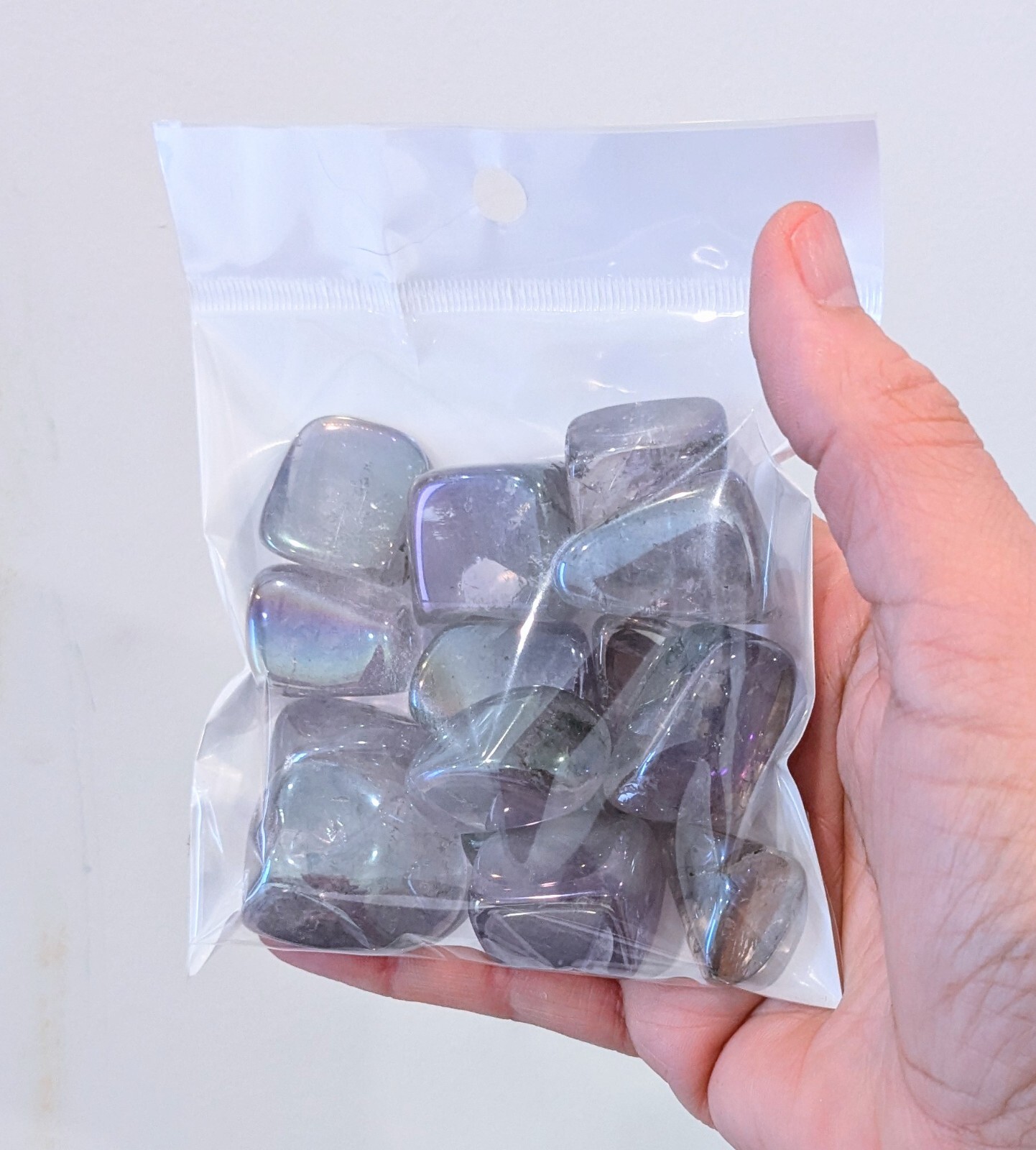 1/2 lb. Angel Aura Amethyst Connect With Guardian Angels 13-16 Piece Bag