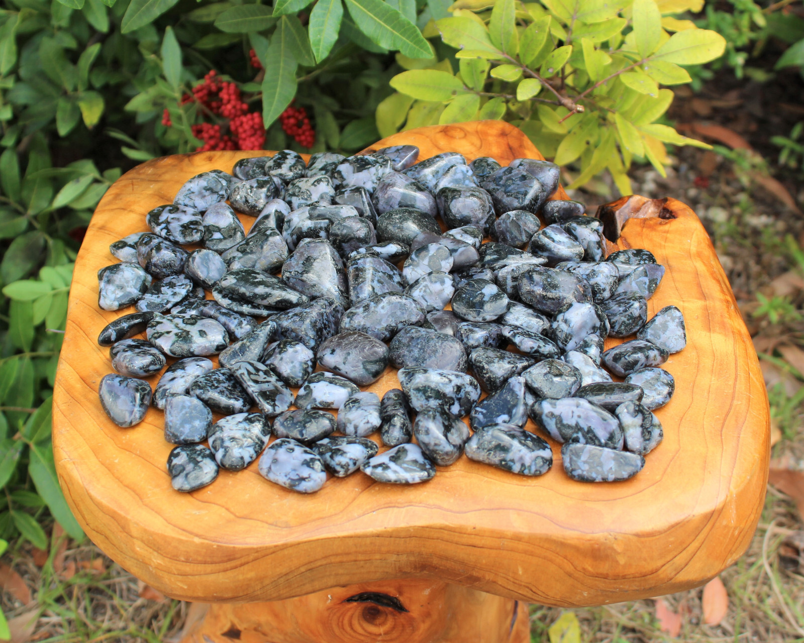 Indigo Gabbro Tumbled Stones – Choose How Many (Mystic Merlinite Crystals)