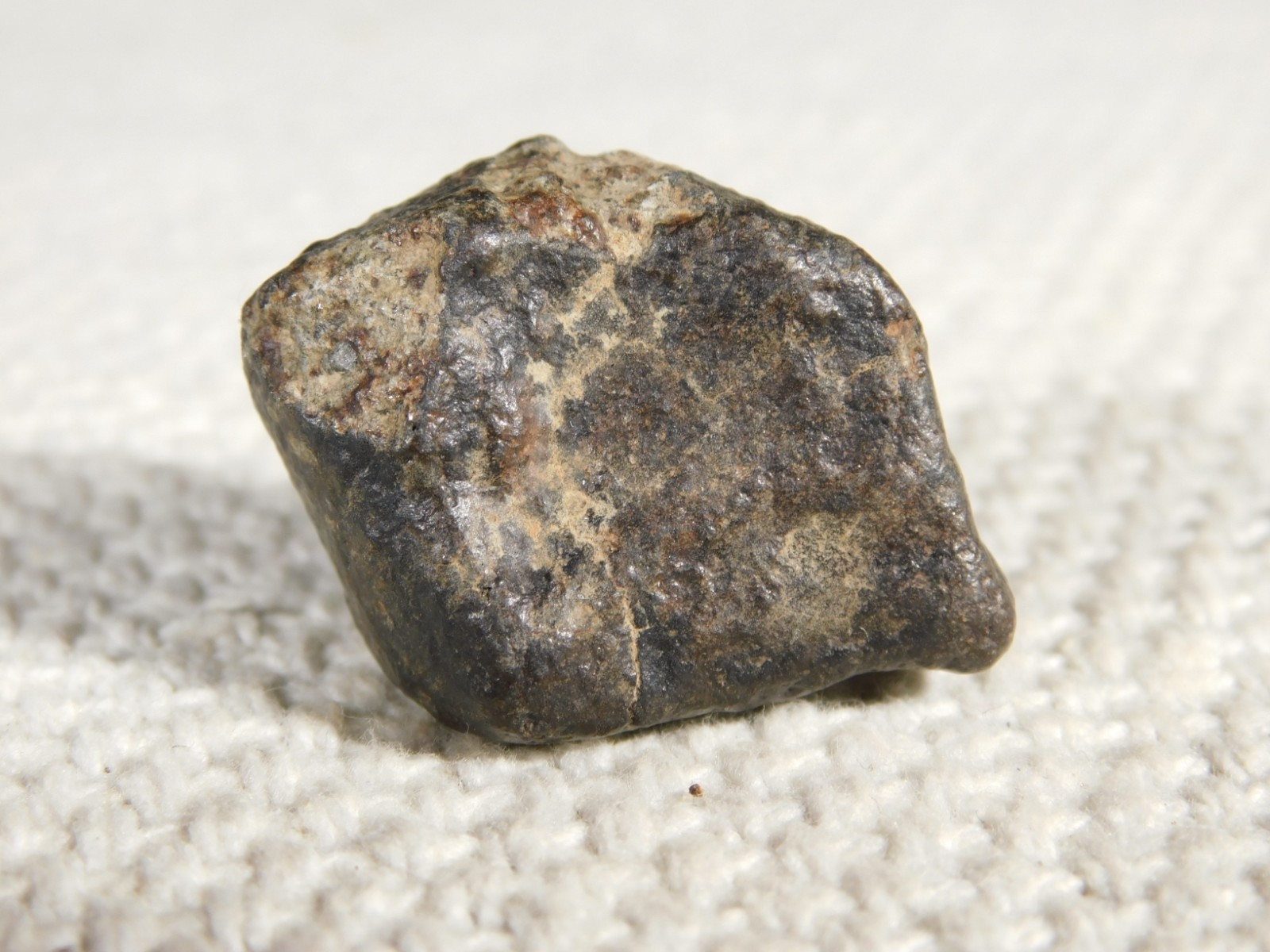 Small Stony METEORITE With Dark Fusion Crust 100% Natural Fell in Libya 13.0gr