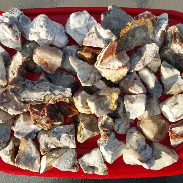 3Pcs Natural Mexican Crazy Lace Agate Rough Raw Stone Minerals Crystal Specimens