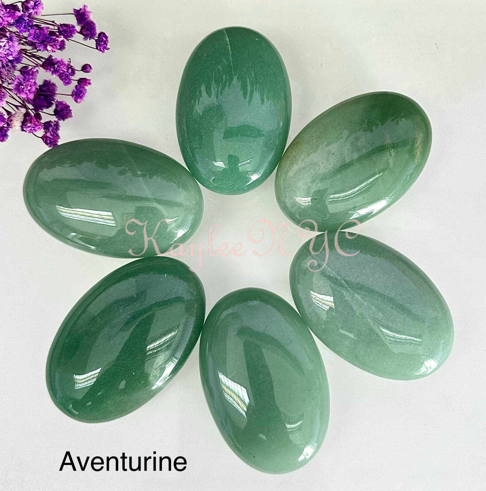 Wholesale Lot 8PCs Natural Mix Crystal Palm Stone Crystal Healing