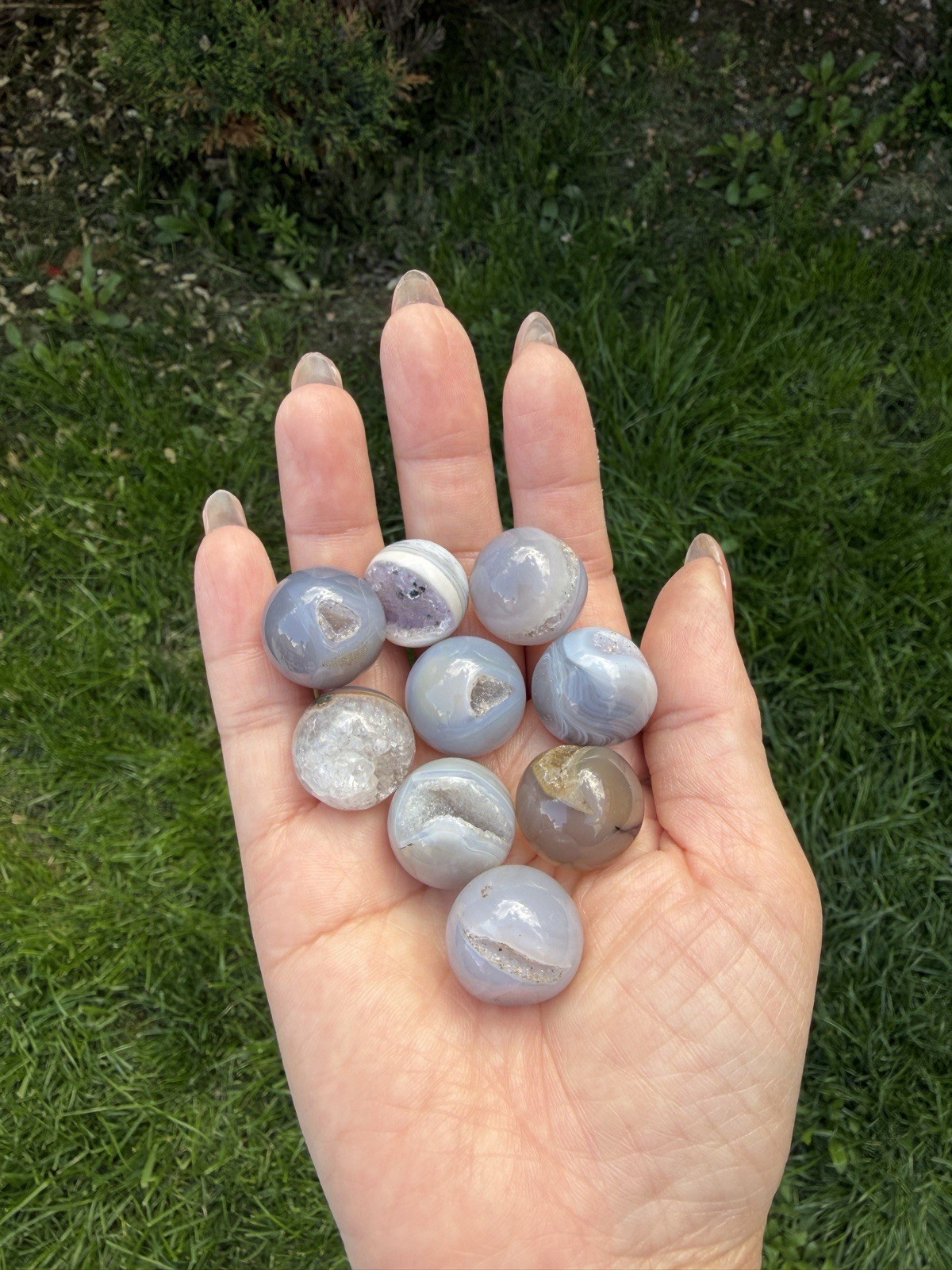 Wholesale Lot – 1 lb Natural Druzy Agate Sphere Crystal Balls Healing Energy