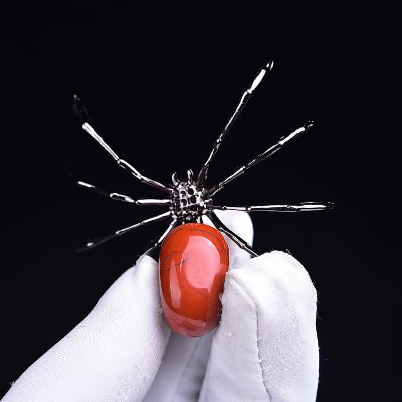 5 Pcs Natural mixed Agate Reiki Gemstone Spider Crystal Quartz Healing Decorate