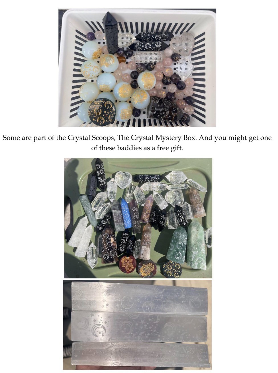 Crystal Mystery Box – 6 Surprise Treasures! Avg. 3.1 lbs