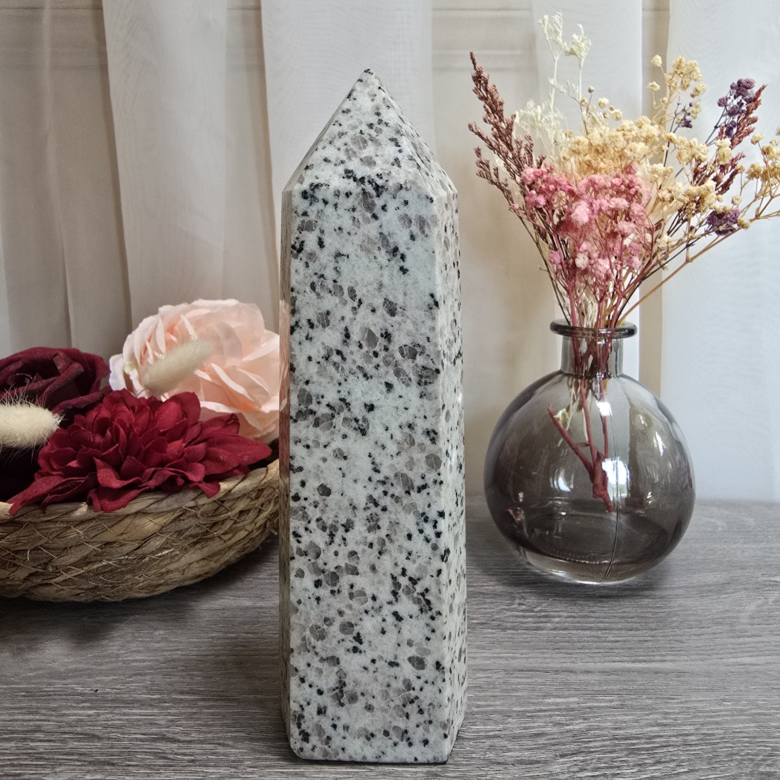 Large Kiwi Jasper Crystal Tower (79)