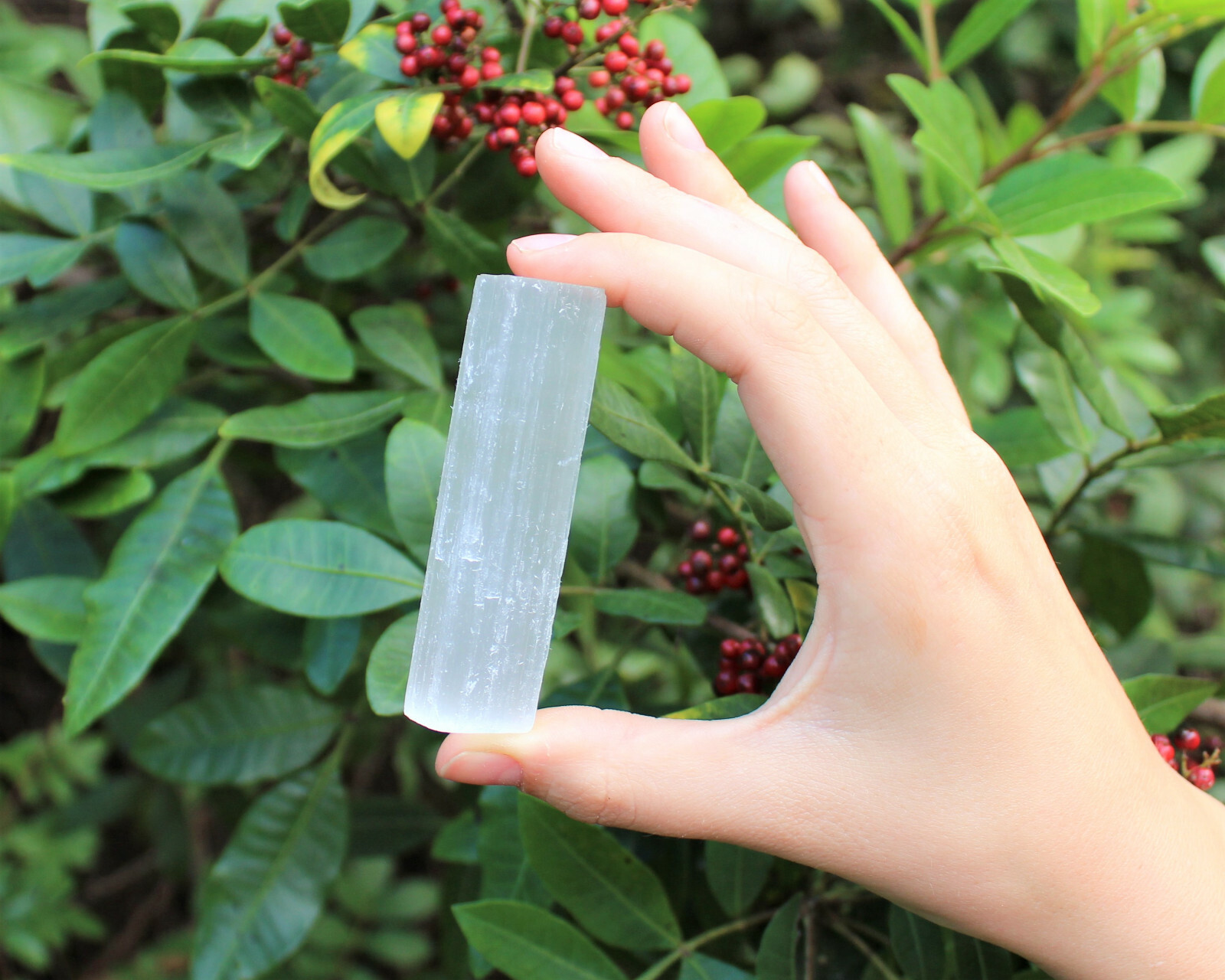 5 lb Bulk Wholesale Lot 2.5″ – 3″ Selenite Logs Crystal Stick Wand 5 Pounds
