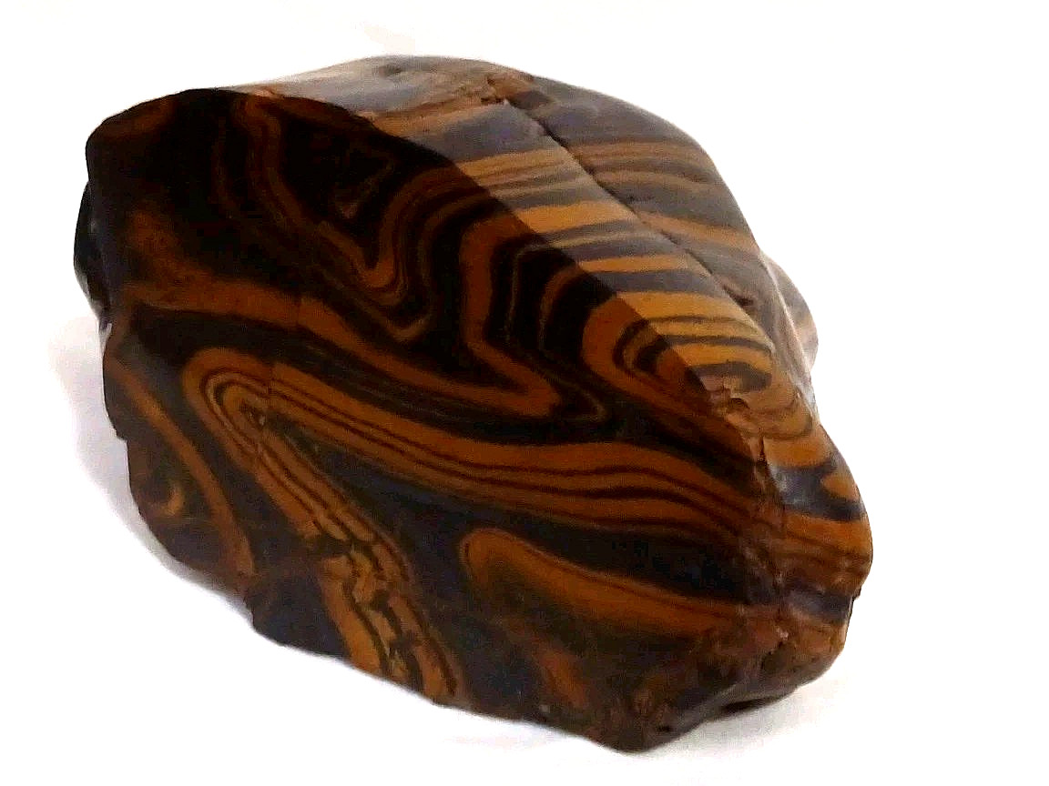 Rare Wyoming Banded Iron Formation BIF Display Rock Cut & Polished Display Tiger