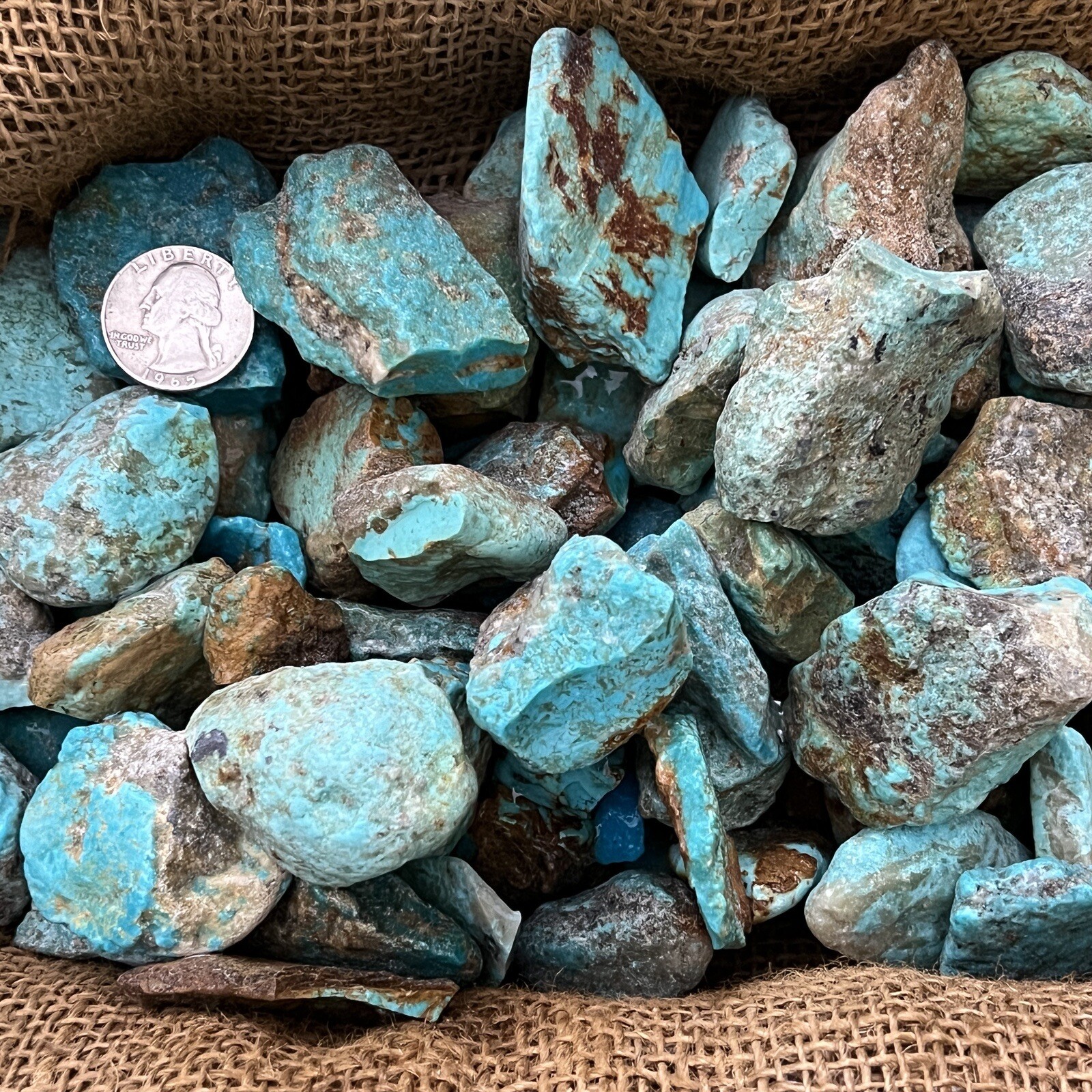 3000 Carat Lots of Old Stock Kingman, AZ Turquoise Rough – VERY HIGH END
