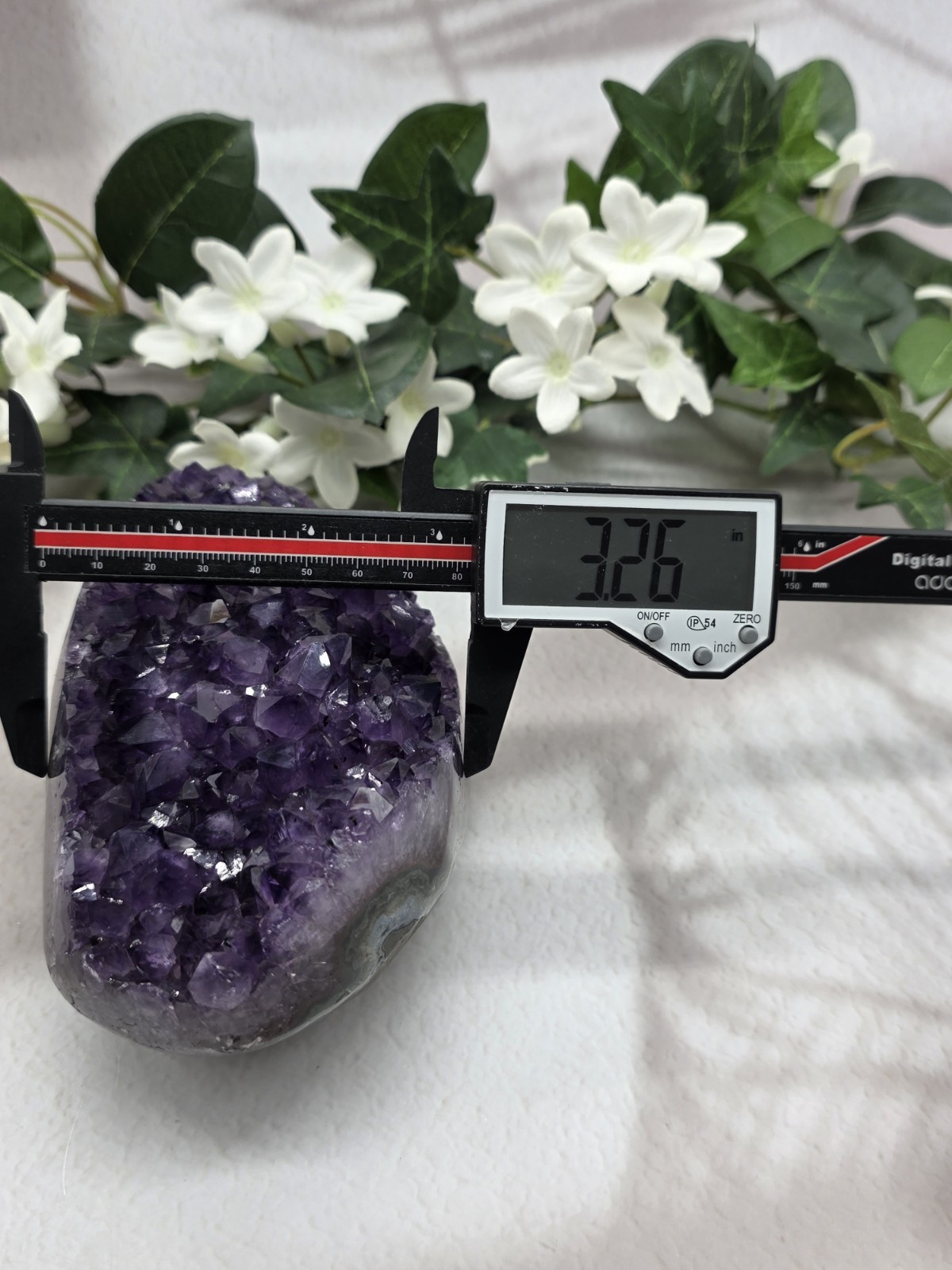 Uruguay Amethyst Geode Crystal Display Piece, Complimentary Utility Stand Inclue
