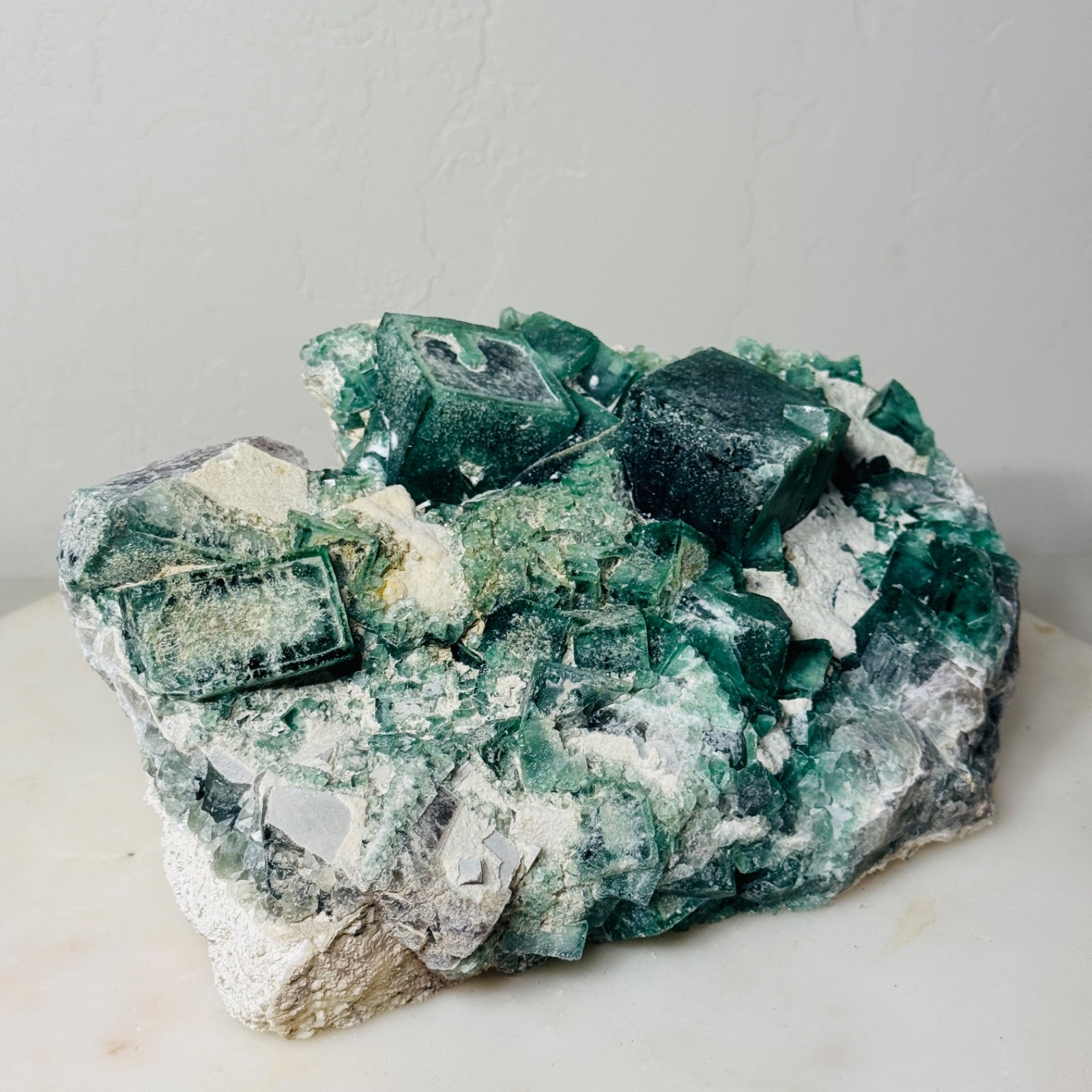 Raw Natural Large Fluorite Cluster – Green Crystal Specimen Decor | 9.8 lb