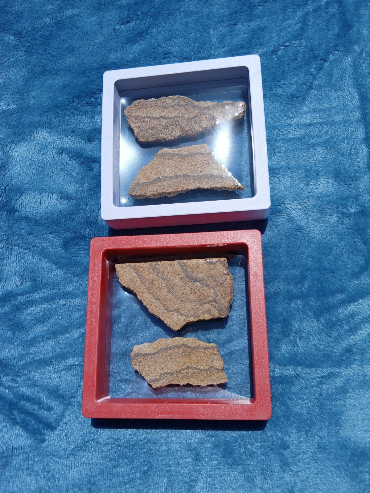 2 Colorful Display Boxes of Picture Desert 🏜️ Sandstone! Beautiful Patterns! D5