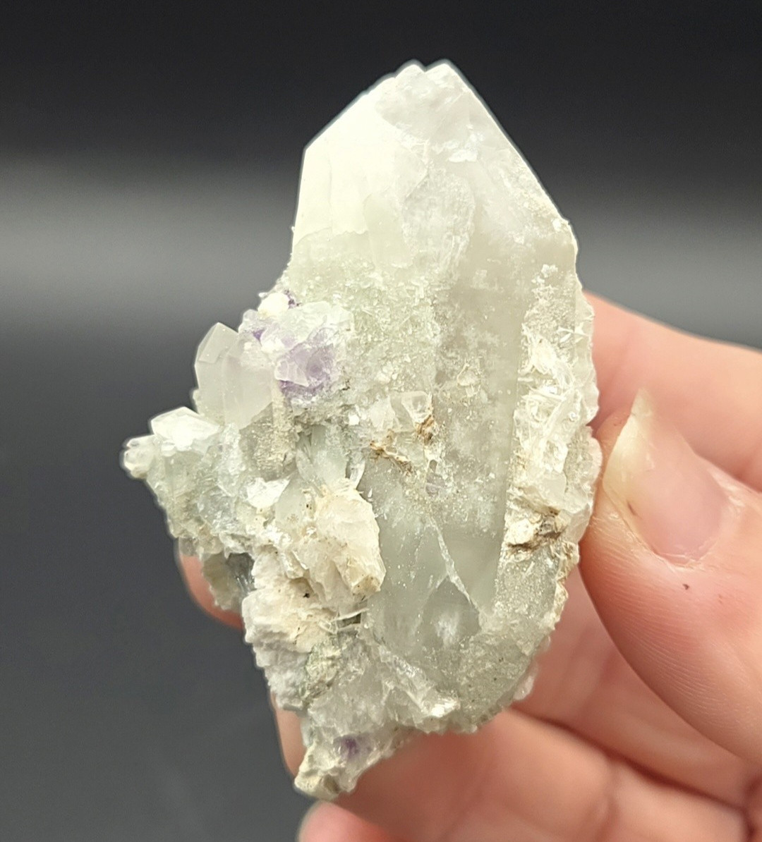 Lovely Quartz & Purple Fluorite Crystal – YGX China (laseal)