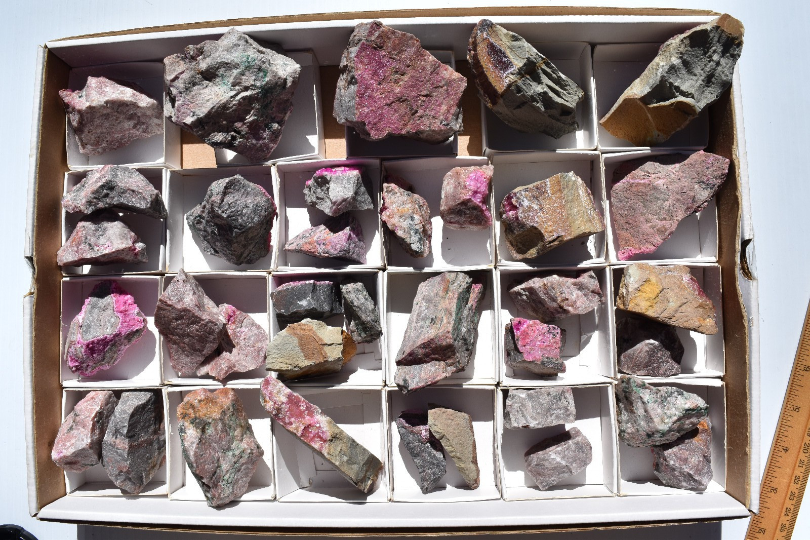 WHOLESALE Cobaltoan Calcite from Congo 3 kg 35 pieces # 5761