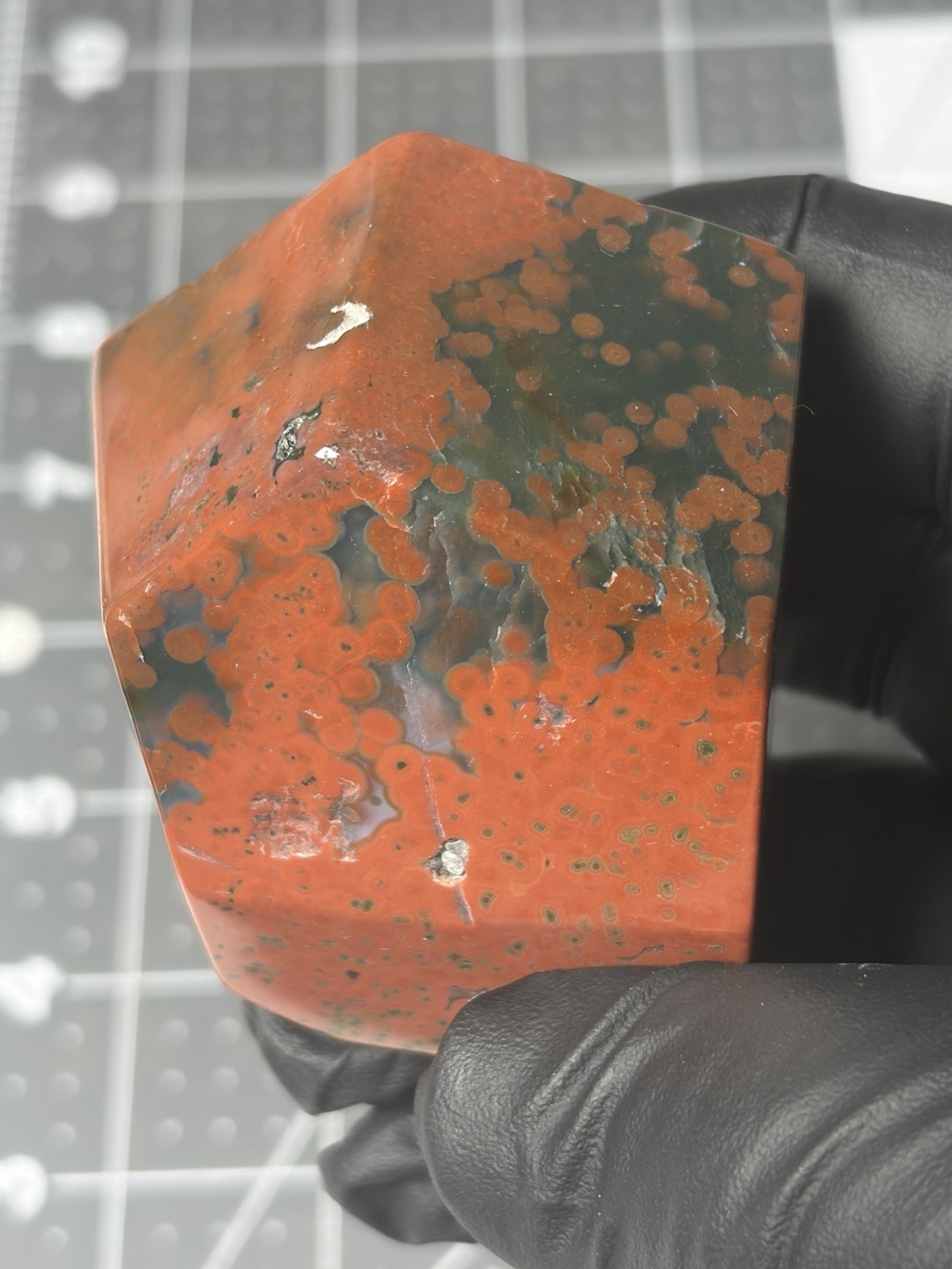Ocean Jasper Free Form Red Orbs
