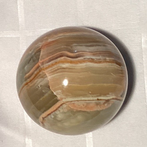 Polished Banded Stone Sphere Ball Mineral Crystal Display Specimen