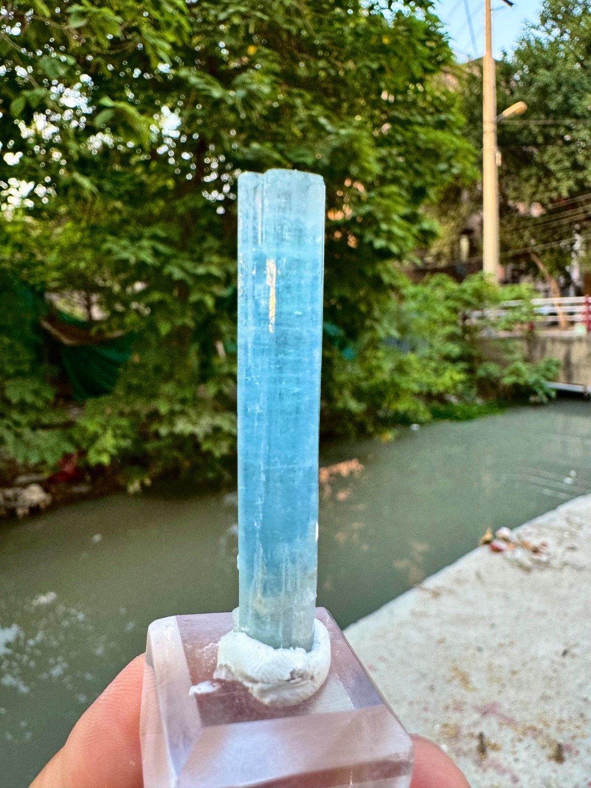 Natural Rich Blue Aquamarine Crystal , Shigar Valley , Skrdu @ Mineral Specimens