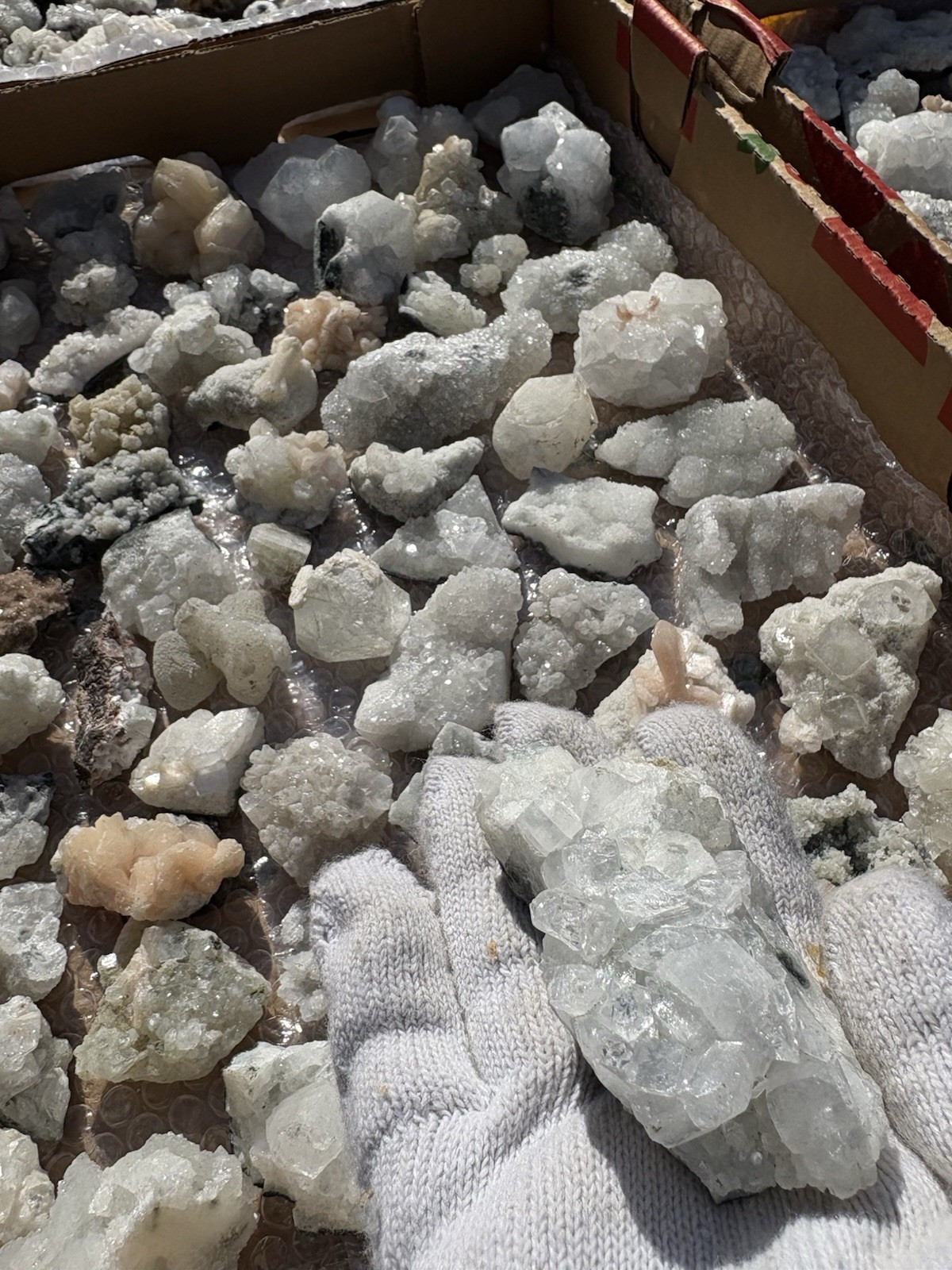 Wholesale Lot: Natural Apophyllite Stilbite-5Lb/10Lb – US Seller Free Shipping