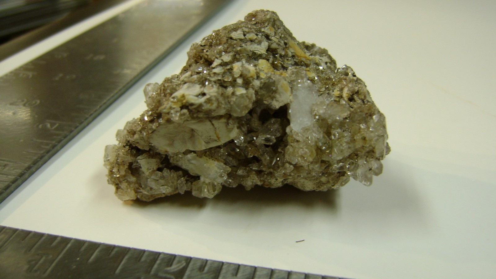 2 1/2″ X 2 1/2″ Crystal Quartz Cluster 2 sided on Matrix – Poughkeepsie, NY.