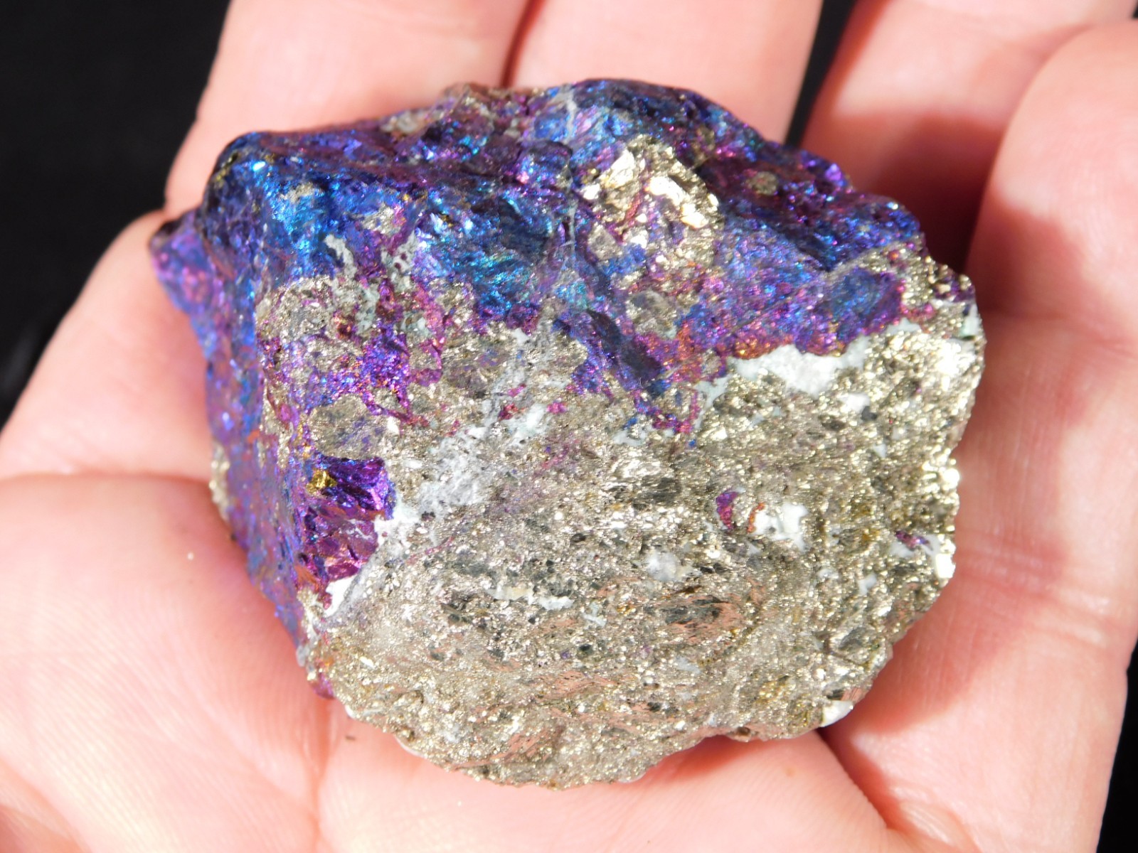 Bright IRIDESCENT Peacock Copper Chalcopyrite or Peacock Ore Mexico 165gr