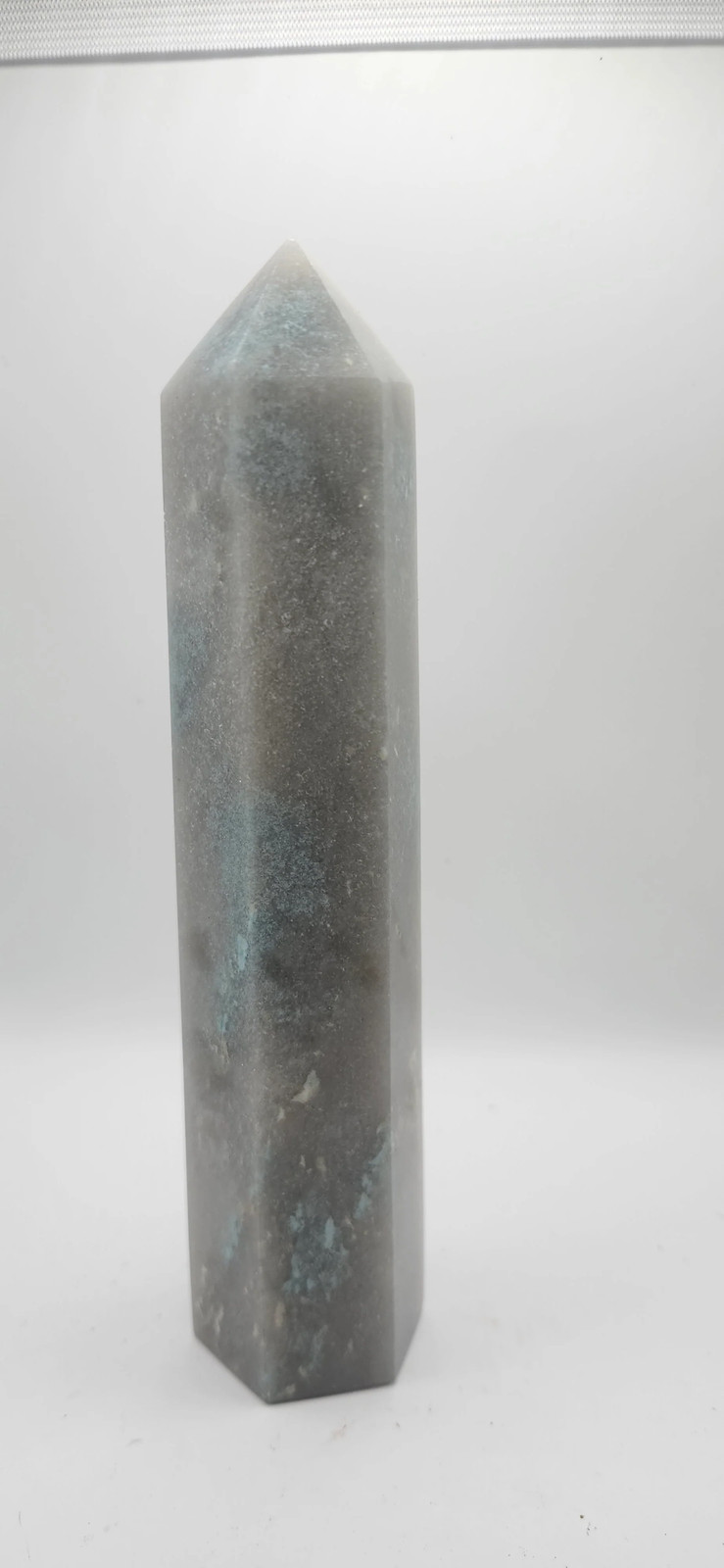 Blue and gray aventurine tower 10 ounces, 6 inches