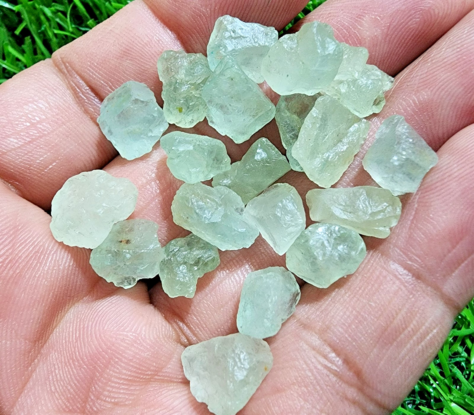 Amazing Rare Aquamarine Gemstone Rough Lot 8-12mm Loose Stones Jewelry Making