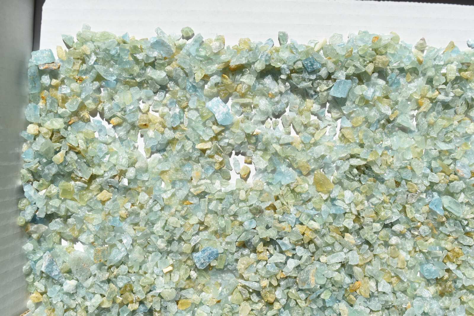 WHOLESALE Aquamarine / Beryl Chips Art Grids Orgonite Africa 700 grams # 5641