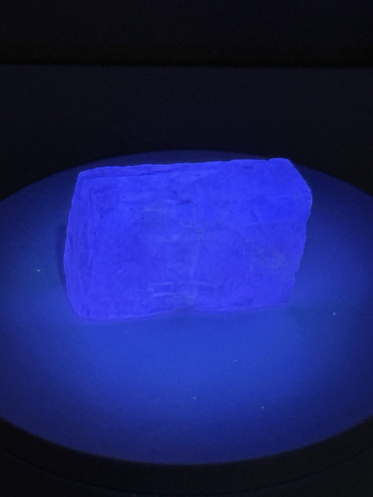 STUNNING Iceland Spar Calcite Crystal Specimen w/ Terlingua-like Fluorescence