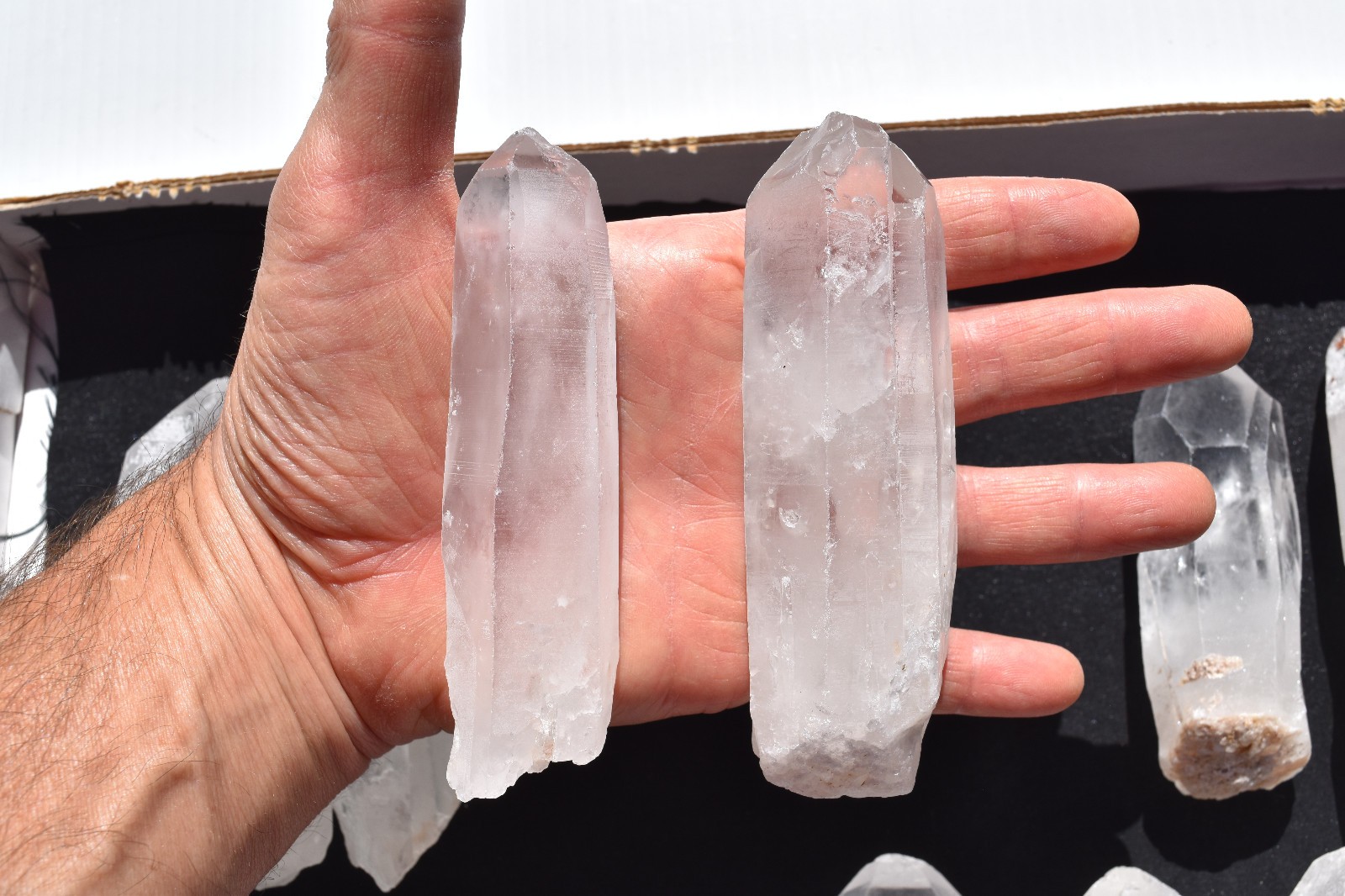 WHOLESALE Quartz Crystals from Madagascar 12 pcs 2.5 kg # 5666