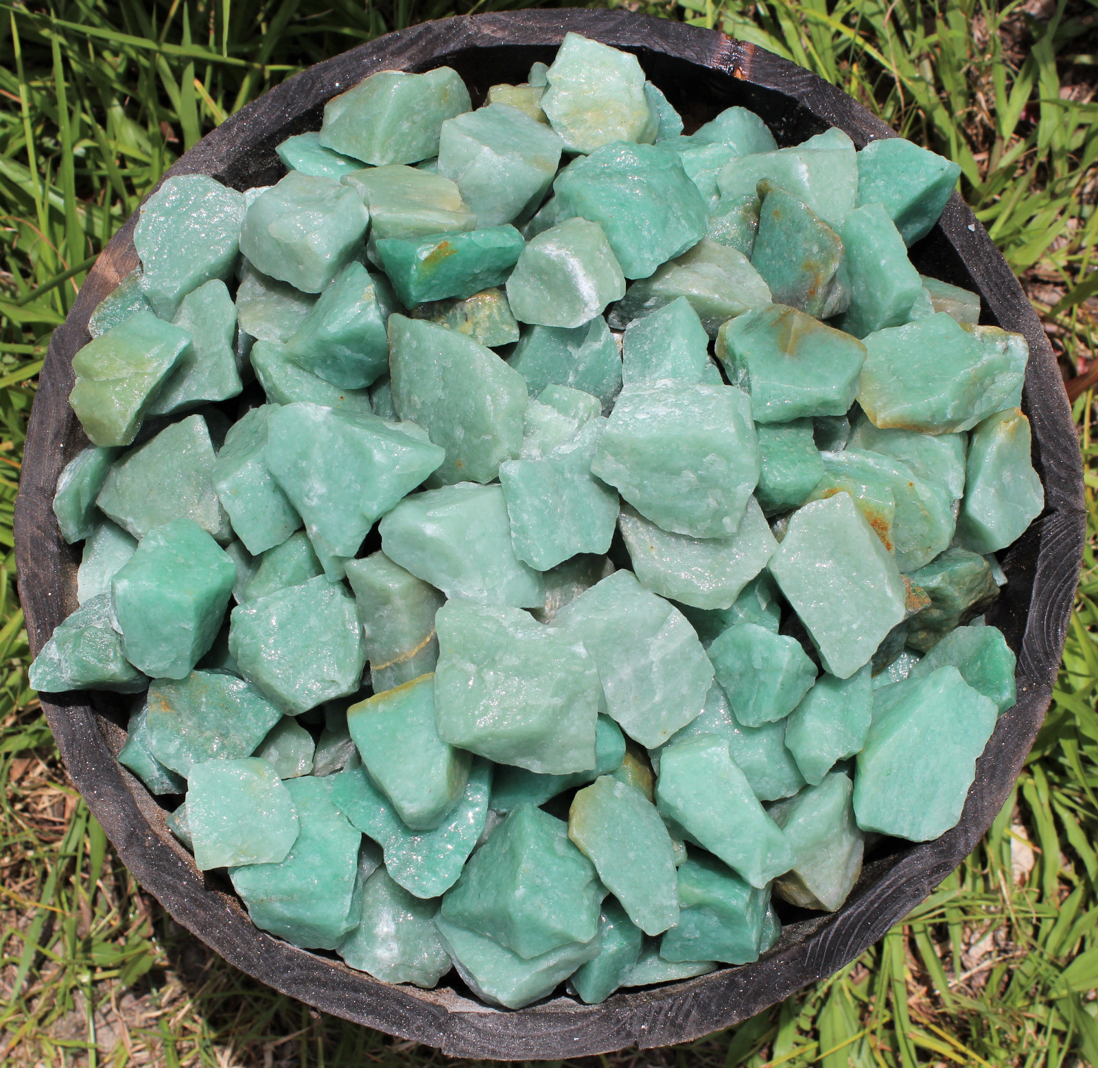 1/2 lb Bulk Lot Natural Rough Green Aventurine Gemstone Raw Specimen (8 oz)