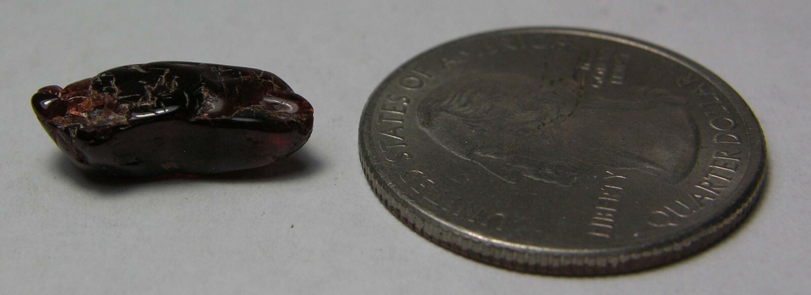 7.25ct 100% Natural Africa Tumbled Rough Mandarin Garnet Specimen 1.40g 16.00mm