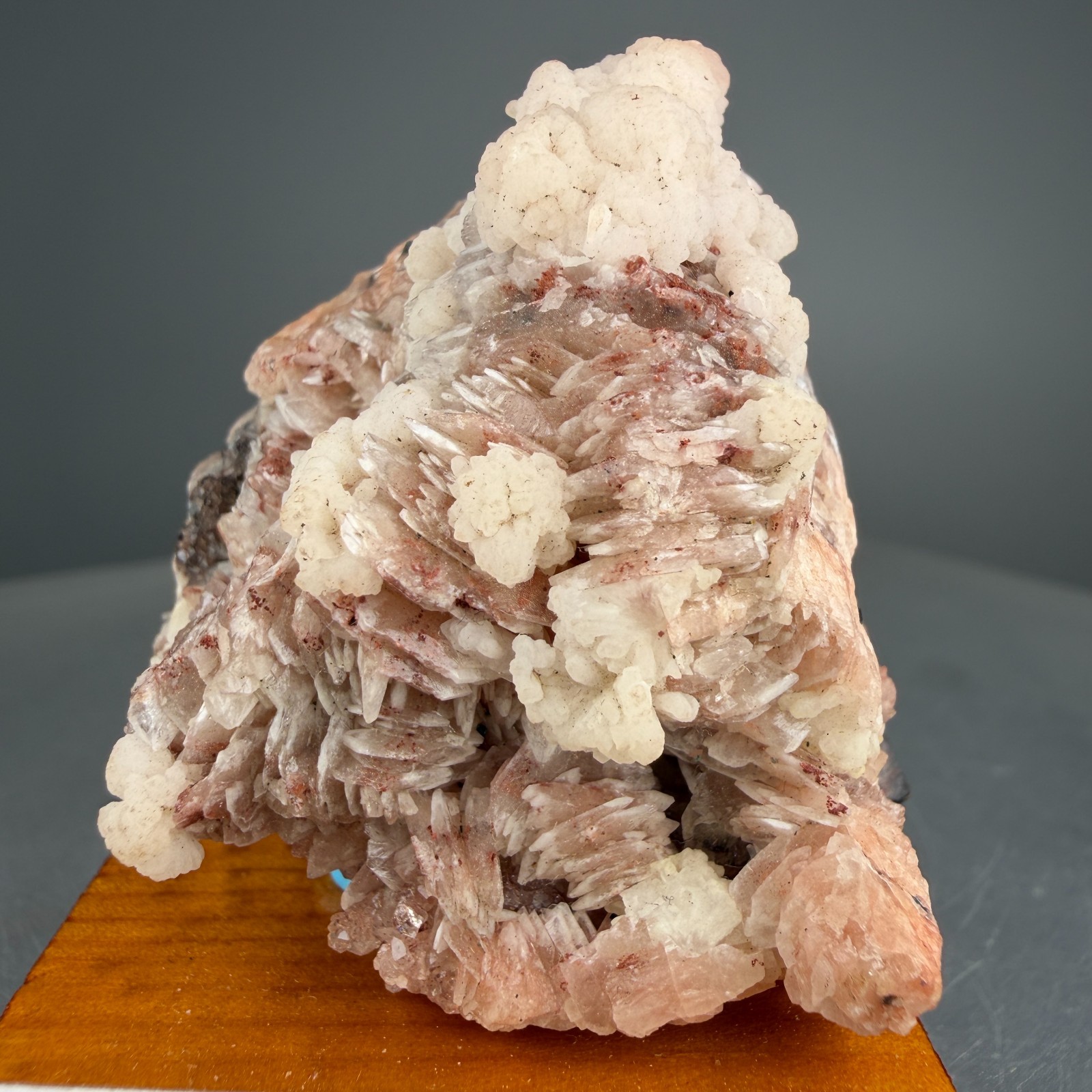 Fine Calcite on Baryte Crystals: Montreal Mine, Iron County, Wisconsin- Classic!