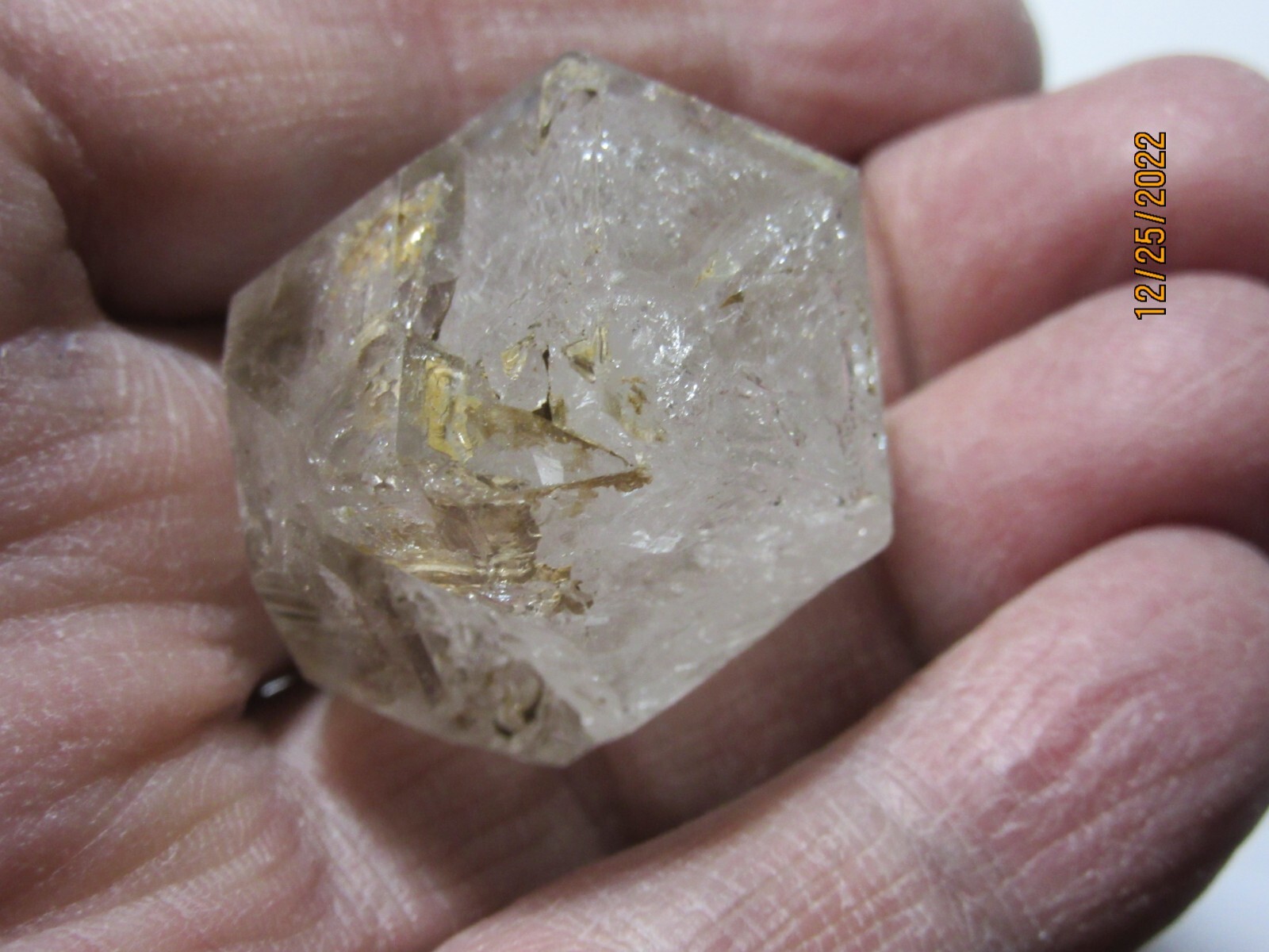 Natural Herkimer Diamond Quartz 1 5/8″ Crystal Herkimer, NY Reiki NHDQC-2