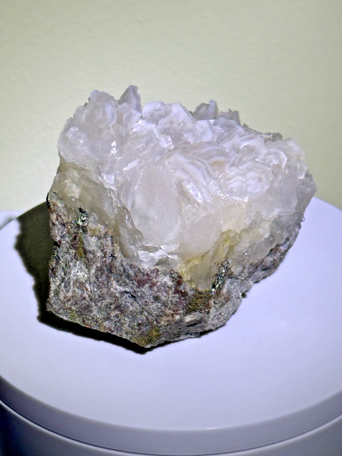 RADIANT Sandwich Calcite Fluorescent Mineral Specimen – China