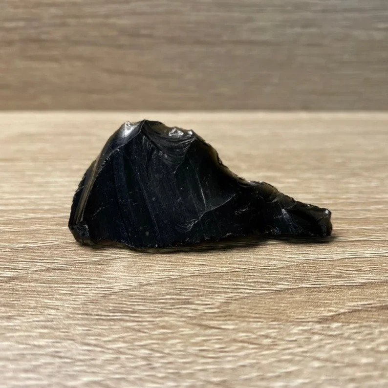 3PCS Genuine Raw Black Obsidian Stones Healing Natural Crystal Mineral Specimens