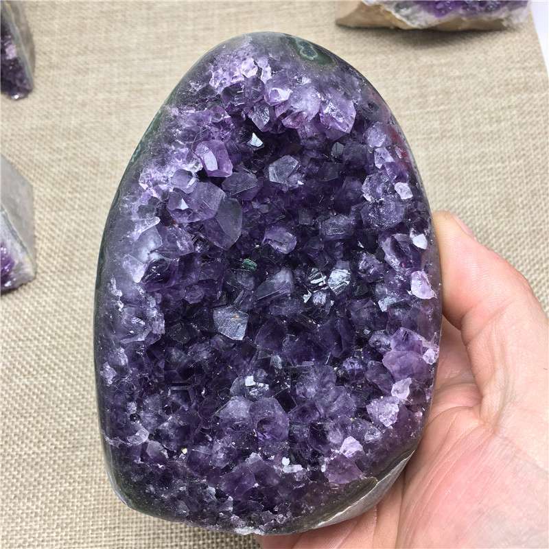 Natural Amethyst Quartz Crystal Cluster Healing Stone Geode Specimen Collections