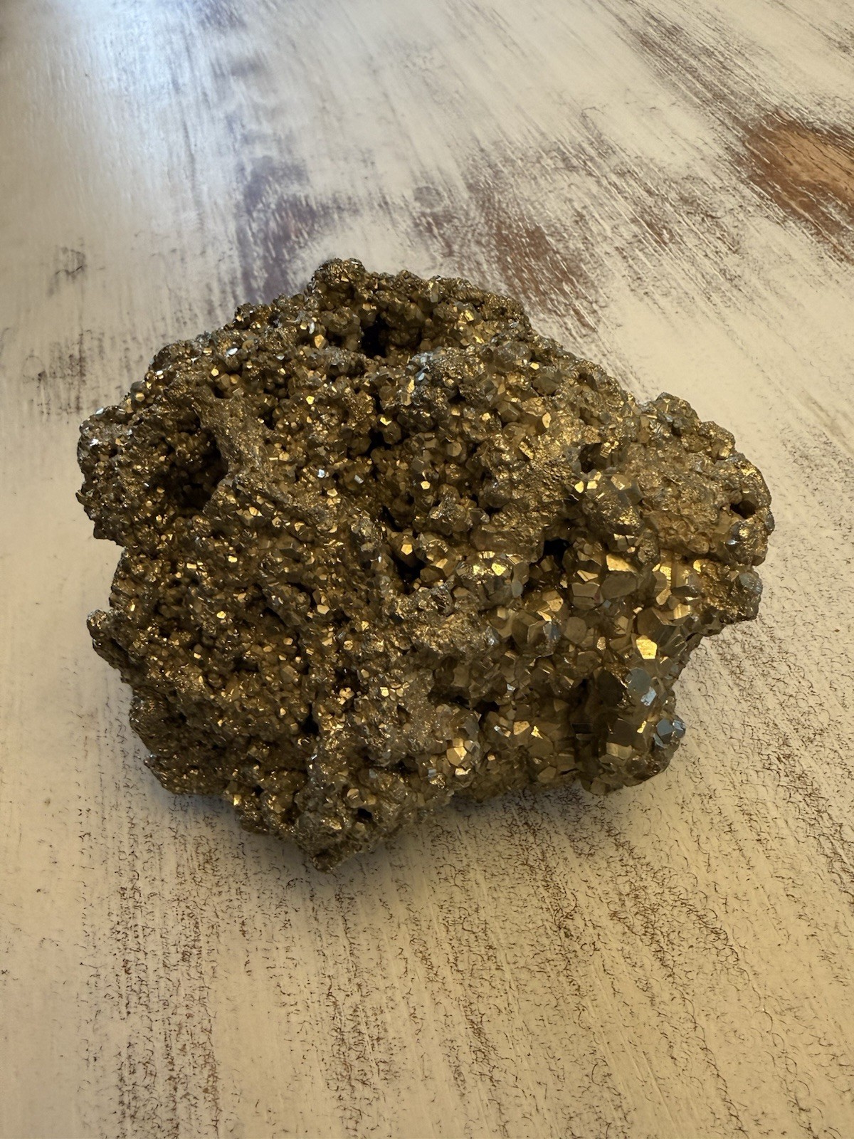 LARGE Uncut Iron Pyrite Natural Chispa Crystals Fools Gold – 1200g – 2.63 lbs