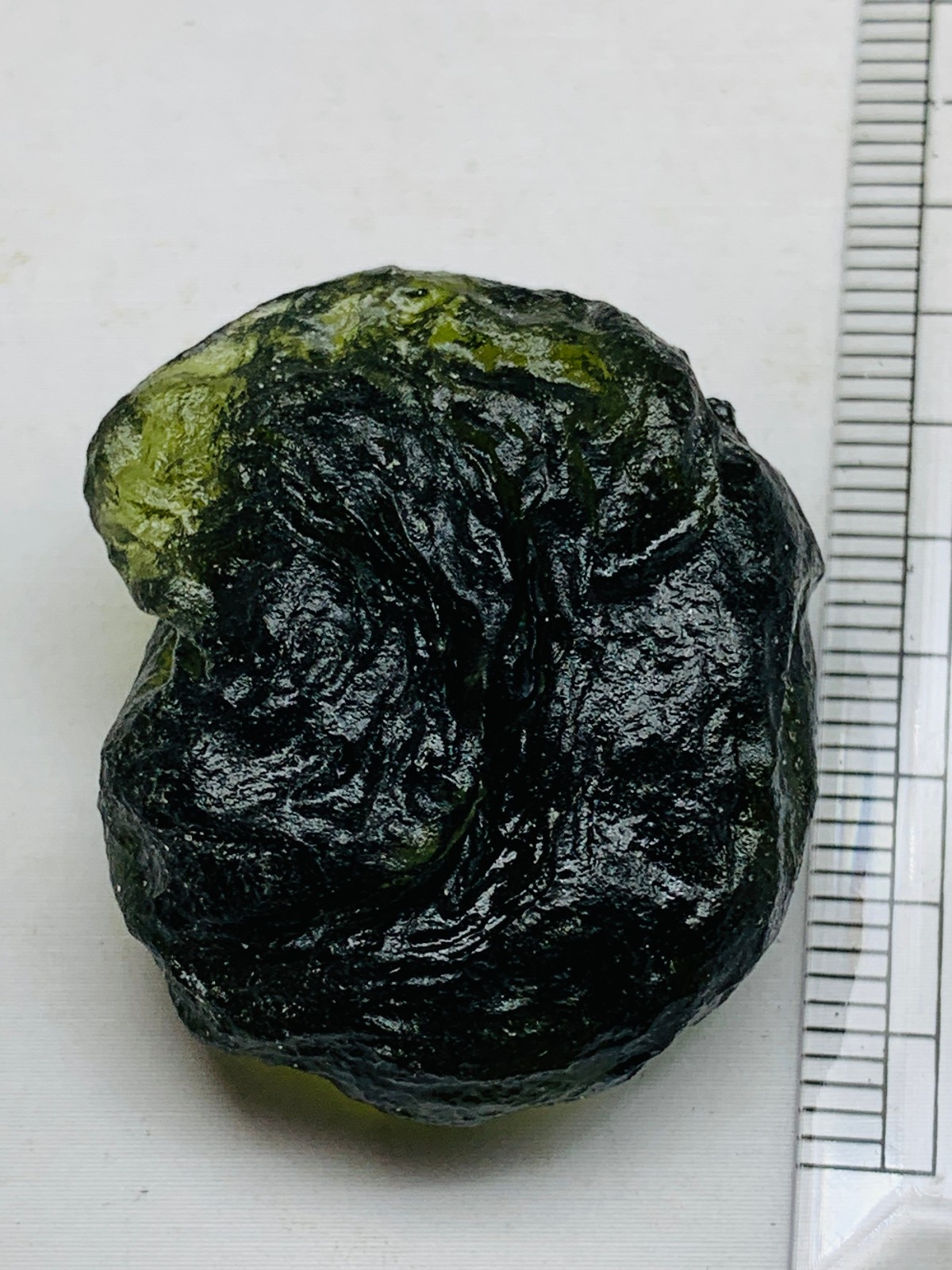 TOP Moldavite Raw Moldavite Crystal from Czech Republic PICcertificate 68CT