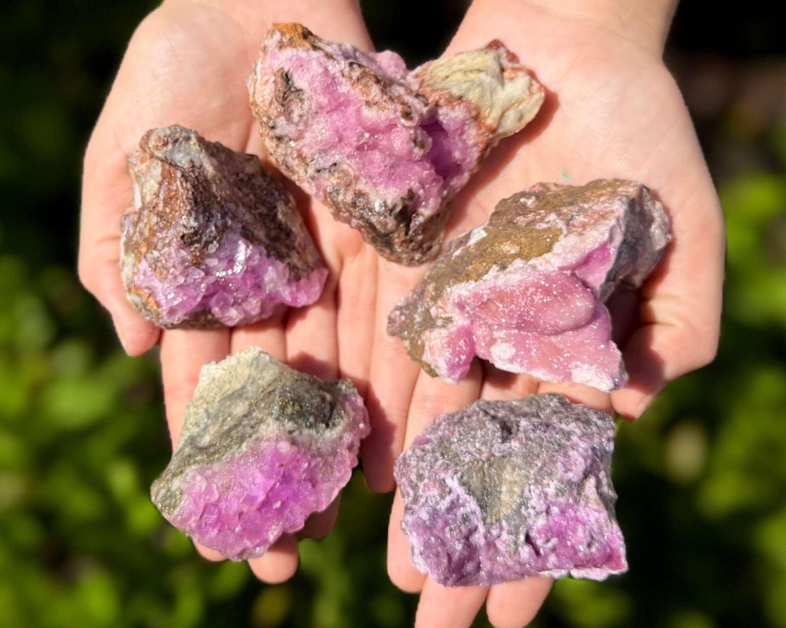 Natural Pink Cobaltoan Calcite Crystal Clusters – ‘A’ Grade Raw Cobalt Calcite