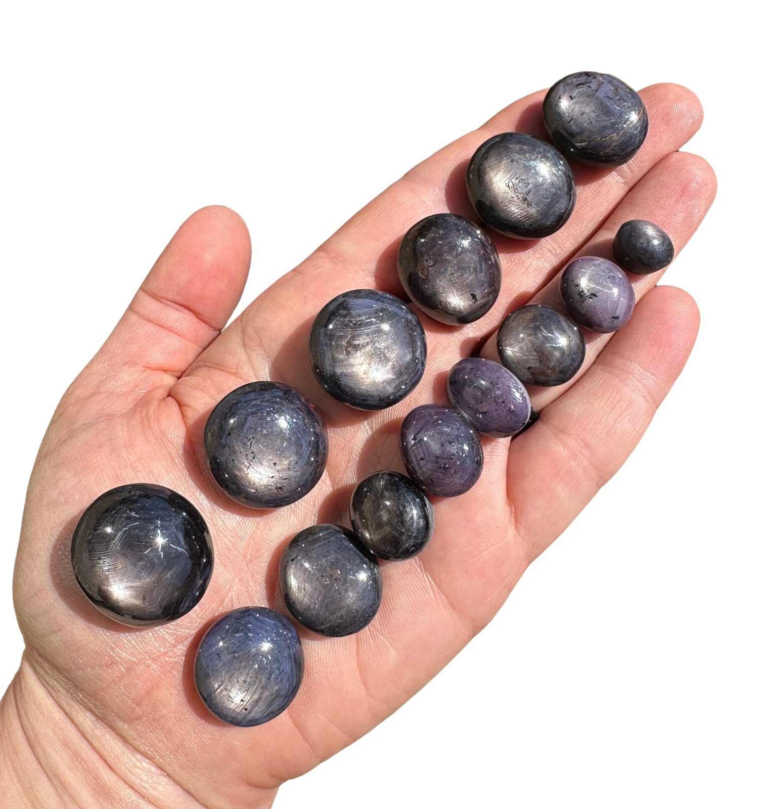 Blue Sapphire Tumbled Stone (Grade AAA) Natural Blue Sapphire from India