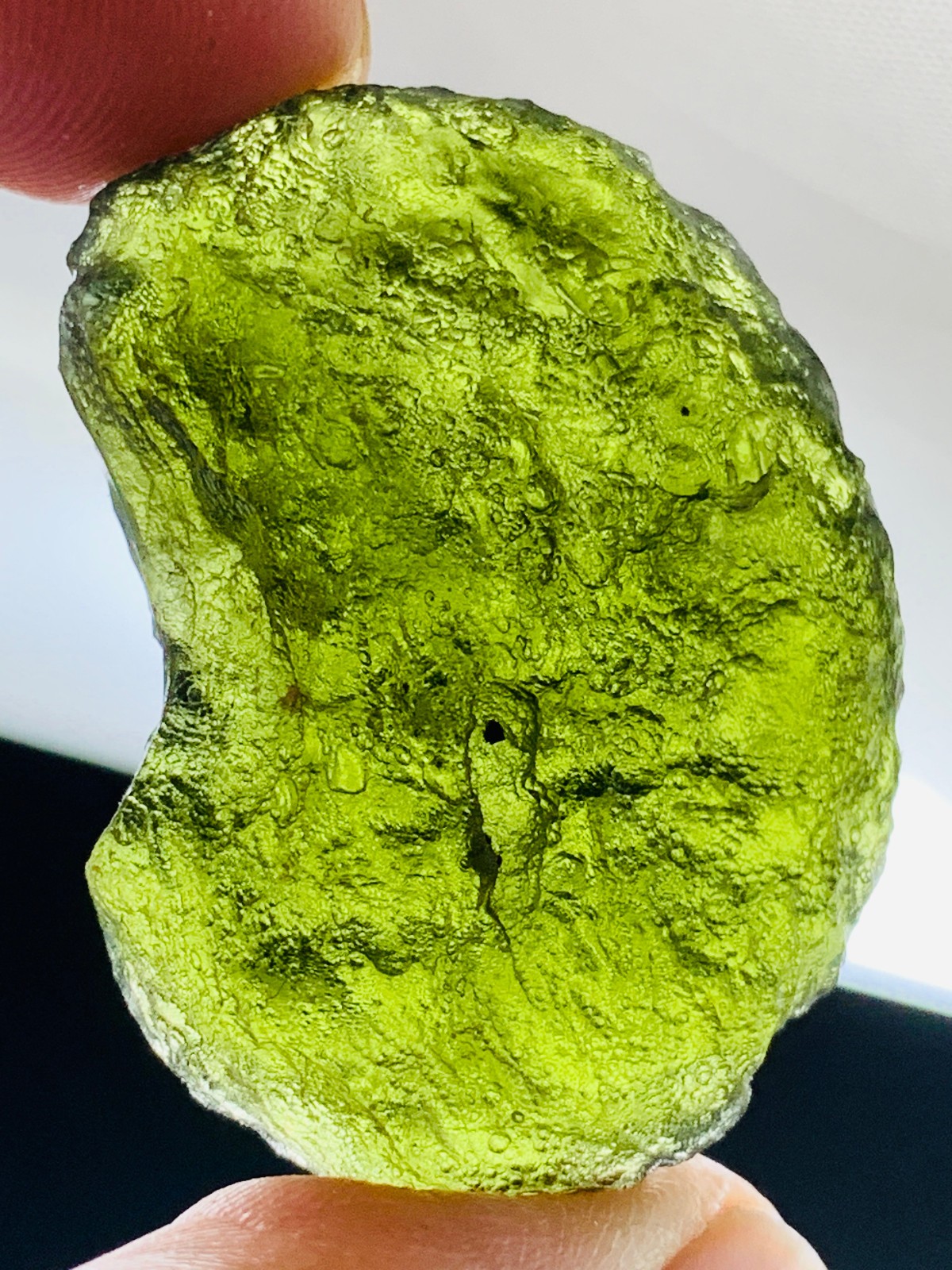 TOP Moldavite Raw Moldavite Crystal from Czech Republic PICcertificate 50CT