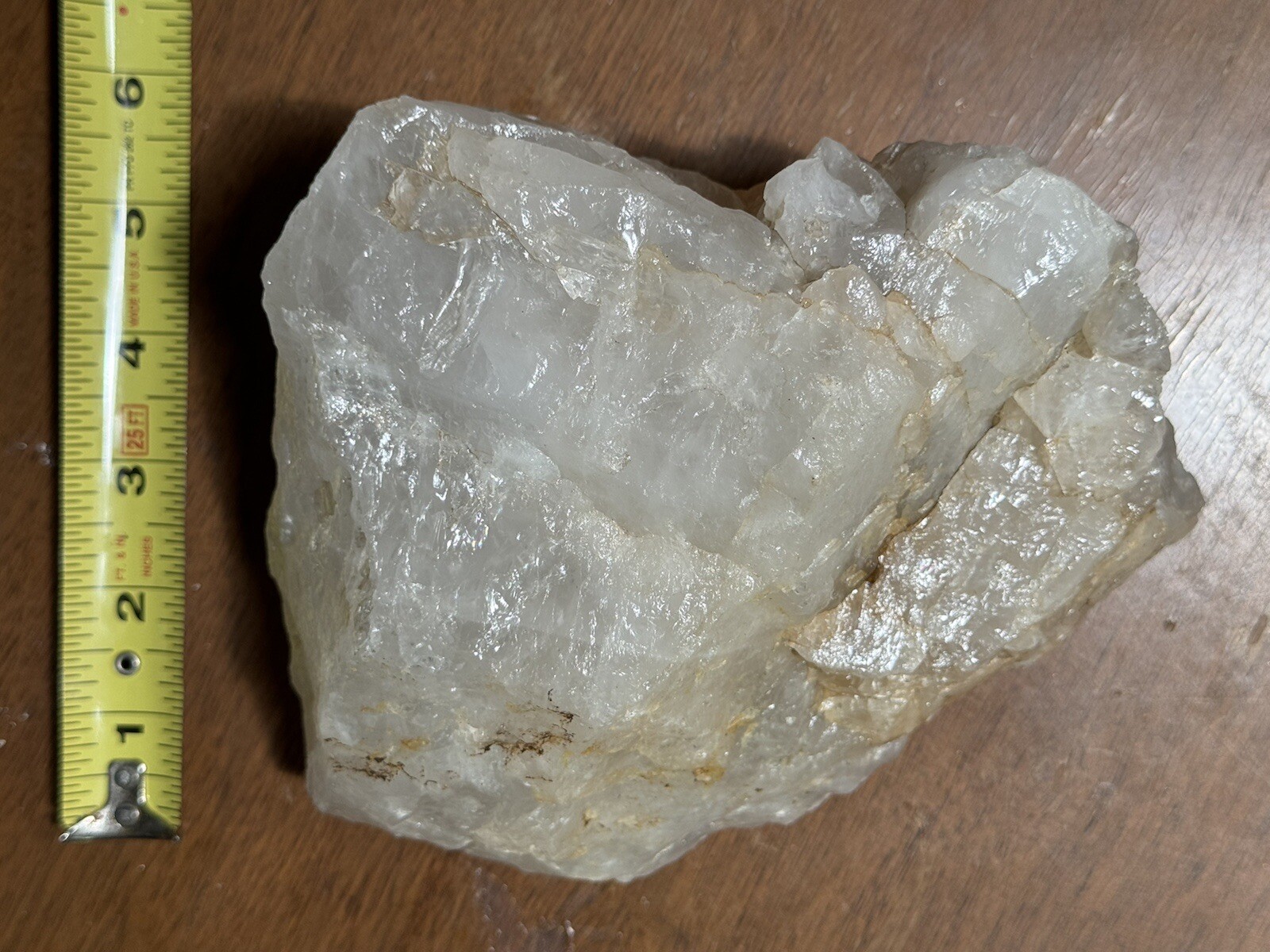 6.6lb Clear Smoky Quartz Crystal Cluster Rainbow Luminescent Rough Specimen
