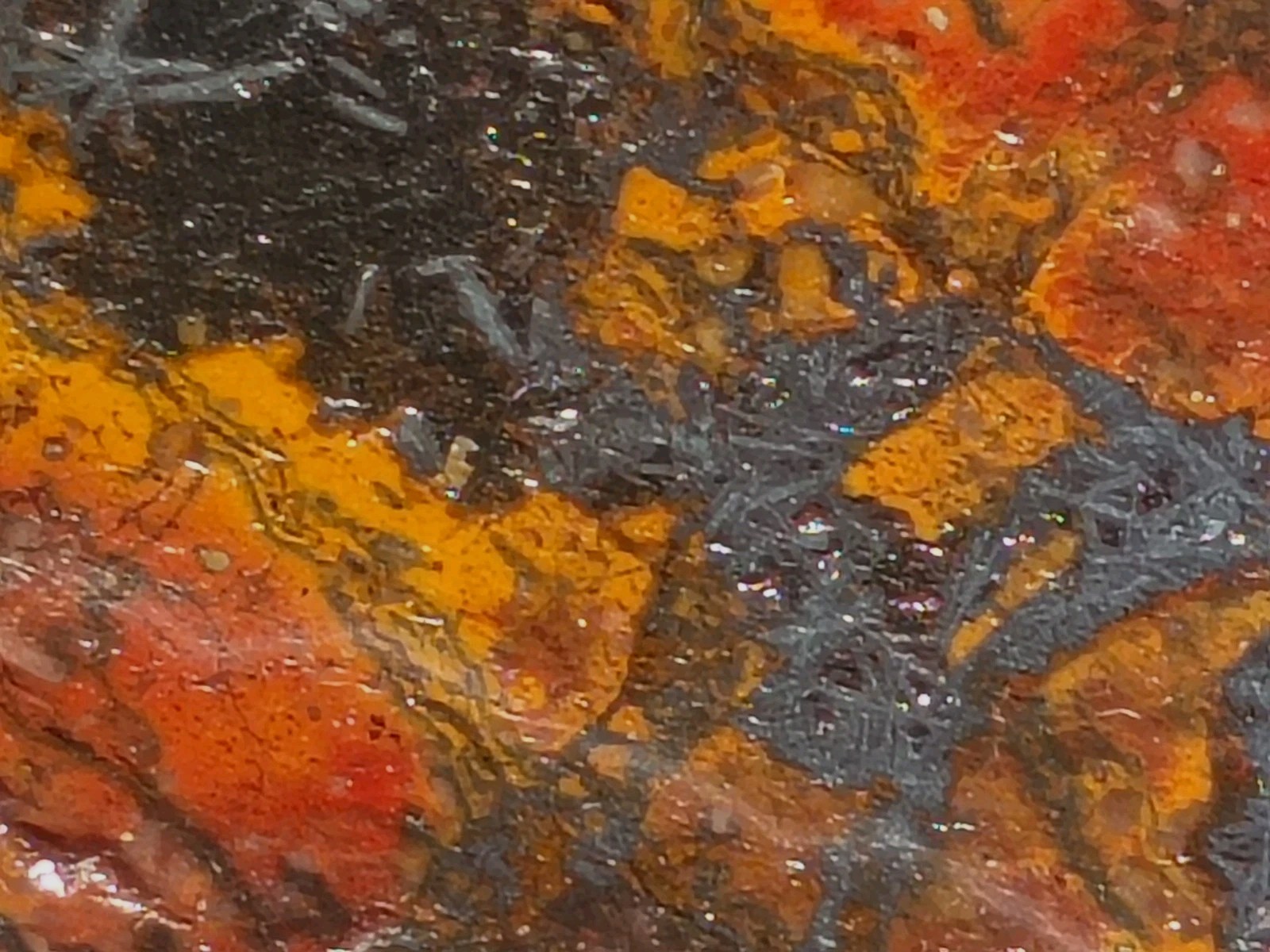 Shepard’s Fire Specular Hematite Rhyolite Porphyry 4lb 12.7oz polished Missouri